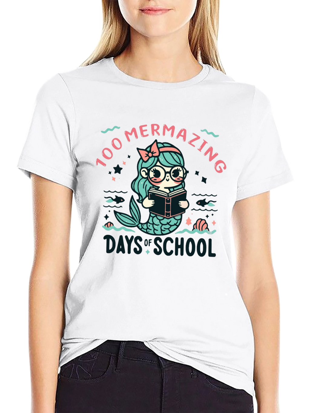 100 Mermazing Days of School T-Shirt