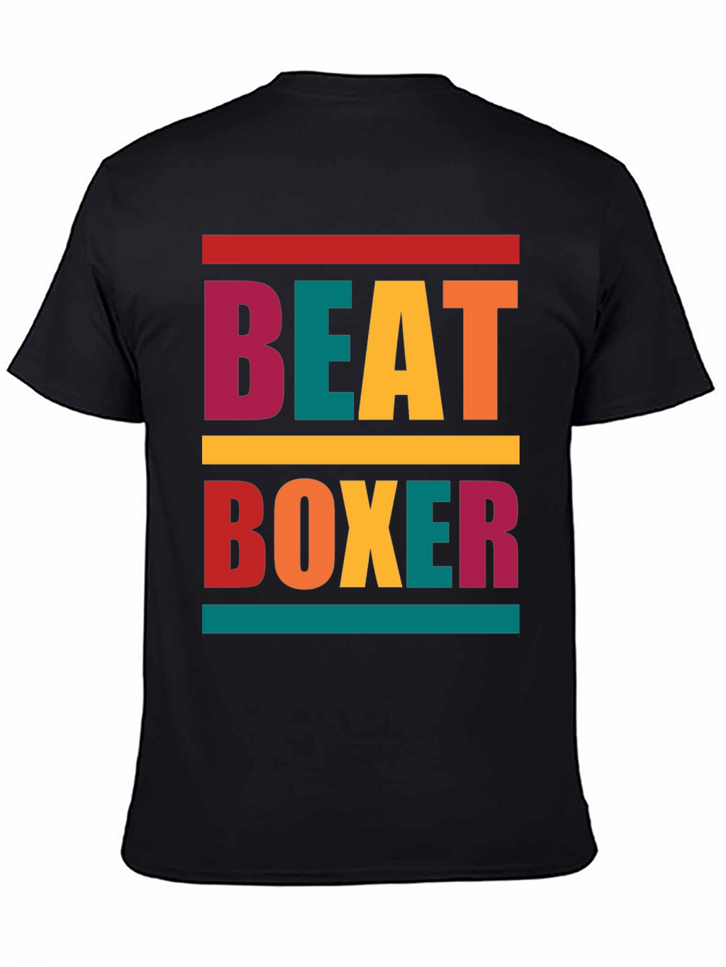 Retro Beat Boxer Graphic Tee - Trendy Mens T-Shirt