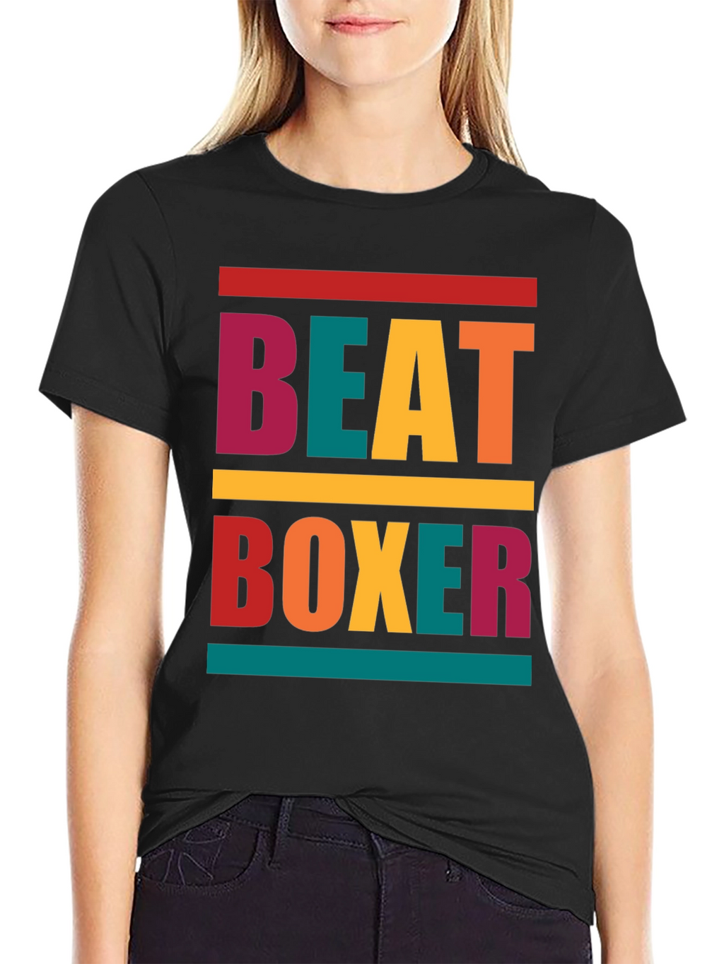 Retro Beat Boxer Graphic Tee - Trendy Mens T-Shirt