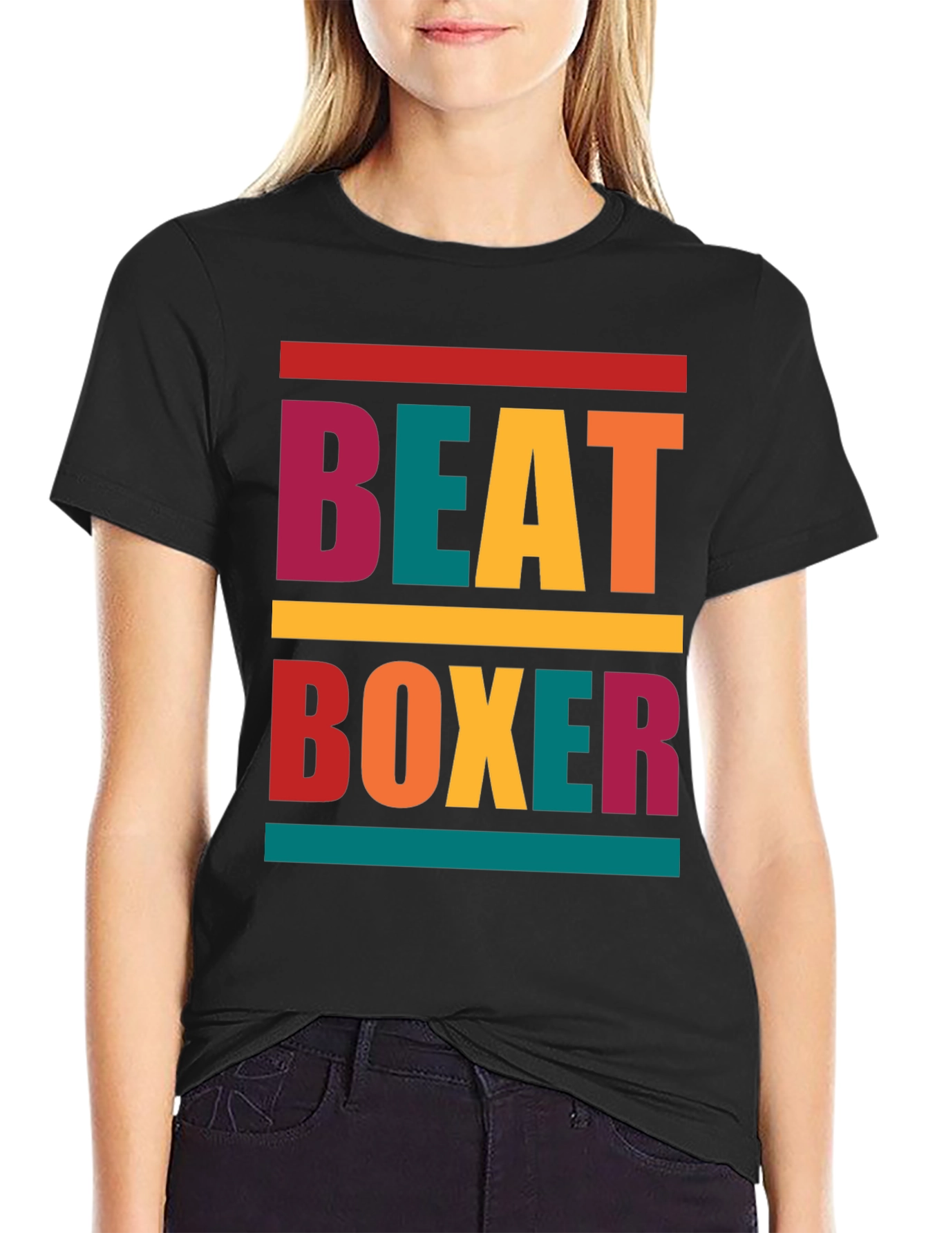 Retro Beat Boxer Graphic Tee - Trendy Mens T-Shirt
