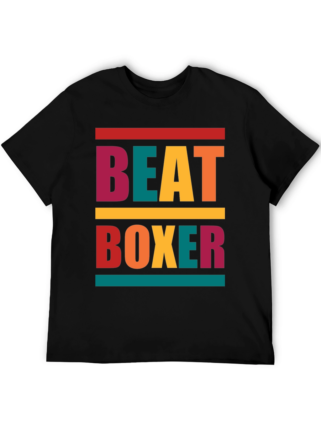 Retro Beat Boxer Graphic Tee - Trendy Mens T-Shirt