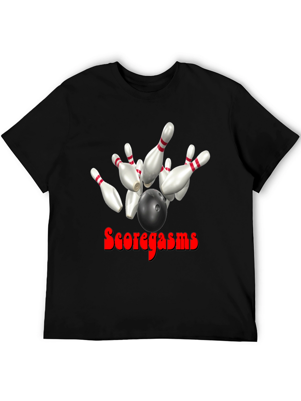 Scoregasms Bowling T-Shirt: Strike King