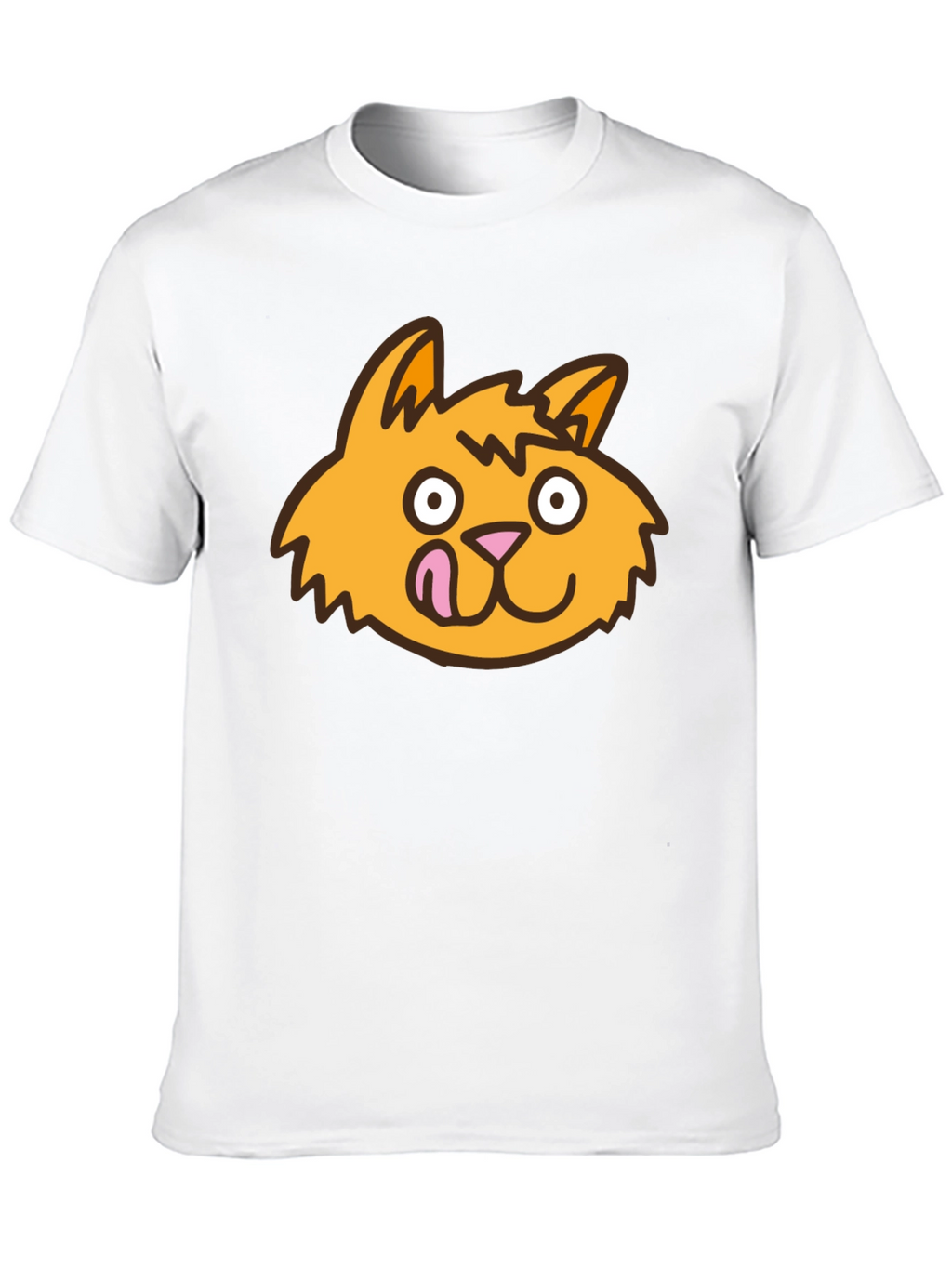 Funny Cat Tongue T-Shirt - Black