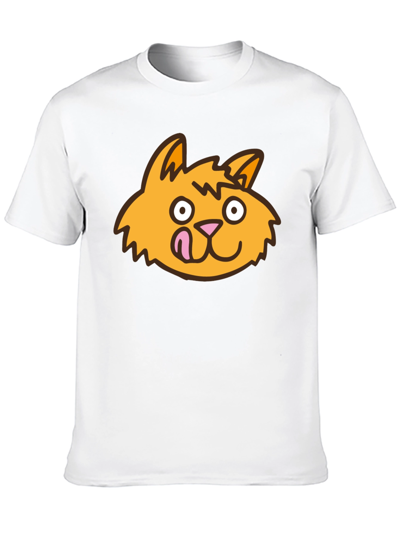 Funny Cat Tongue T-Shirt - Black