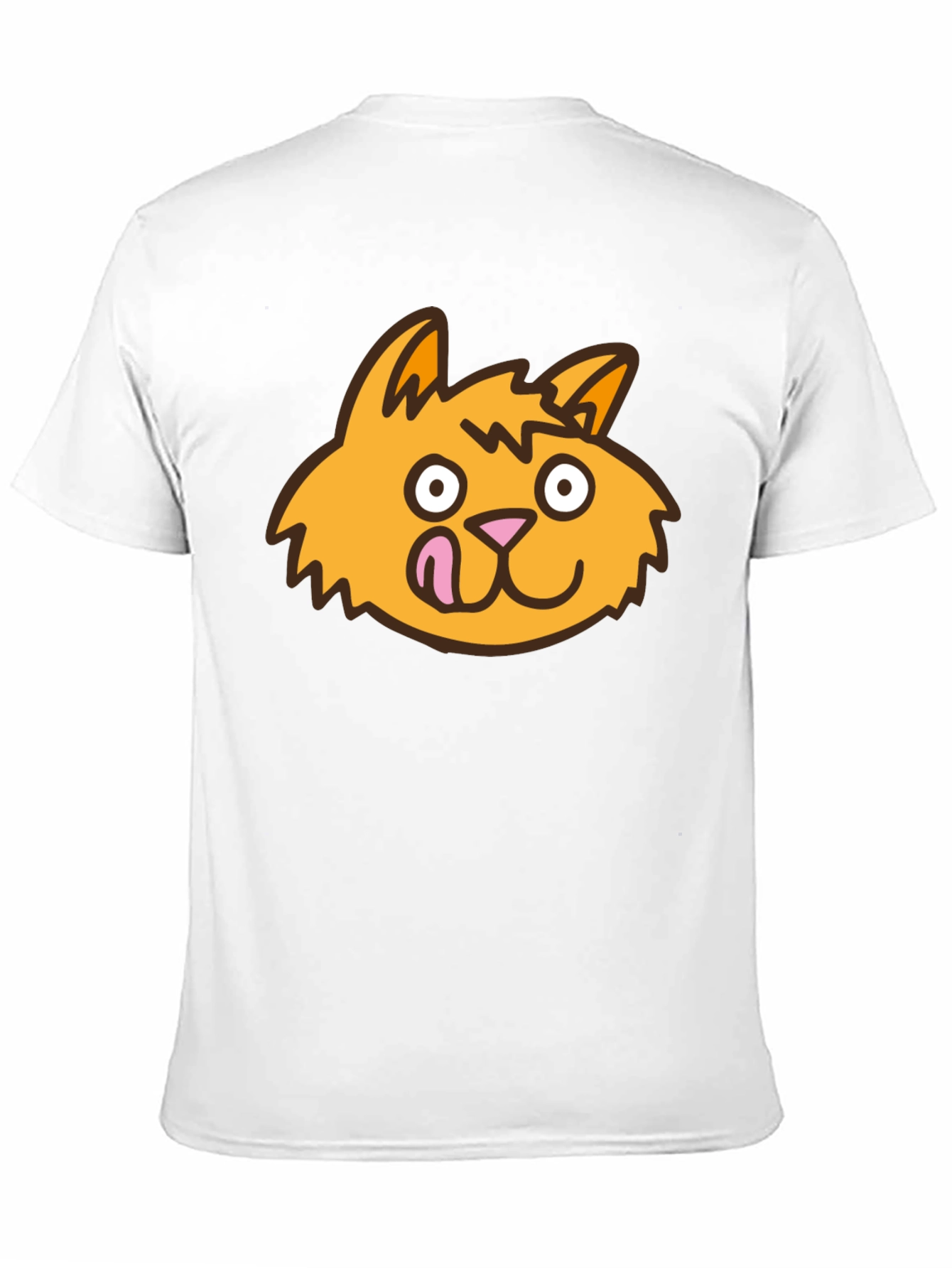 Funny Cat Tongue T-Shirt - Black