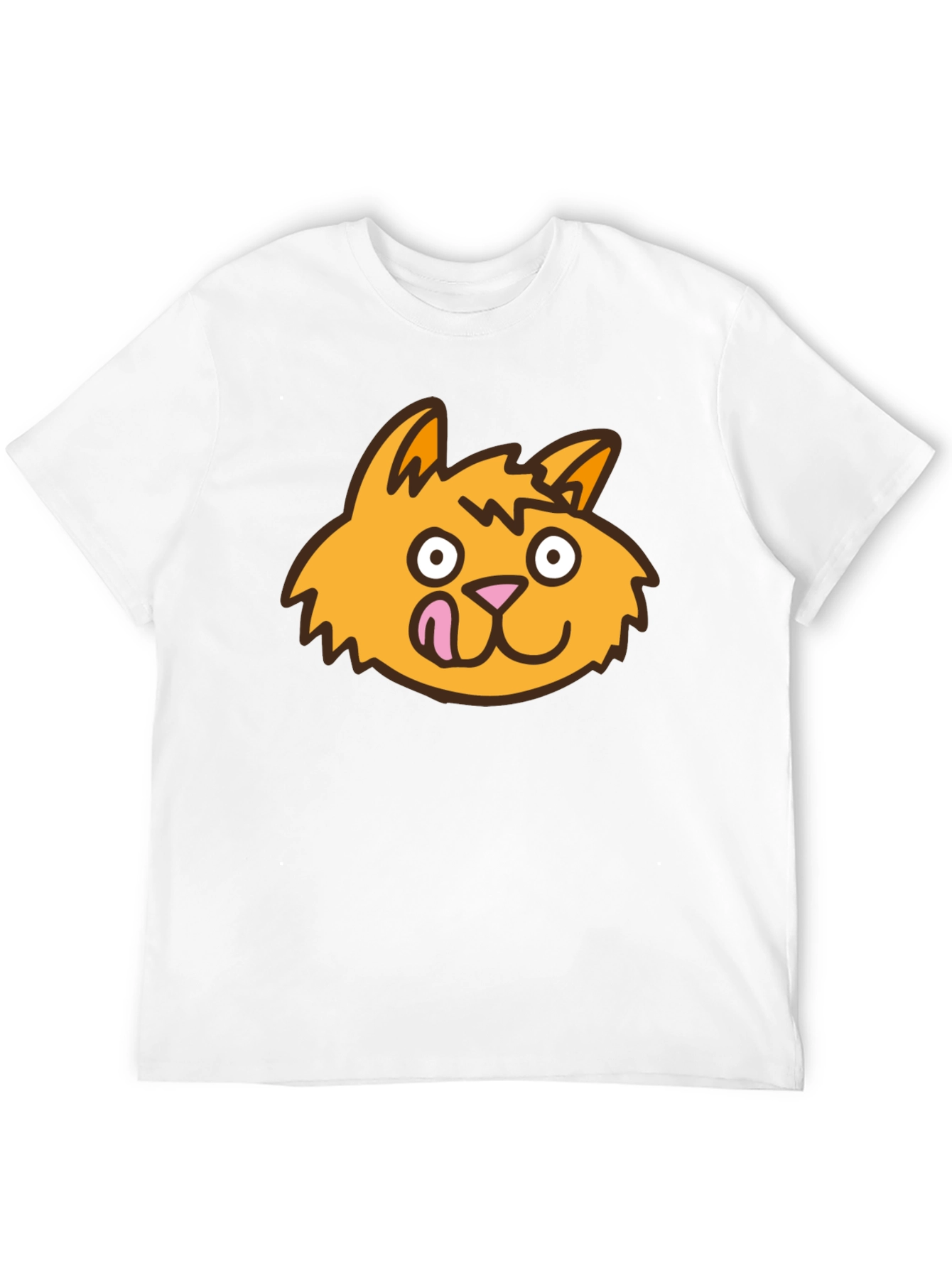 Funny Cat Tongue T-Shirt - Black