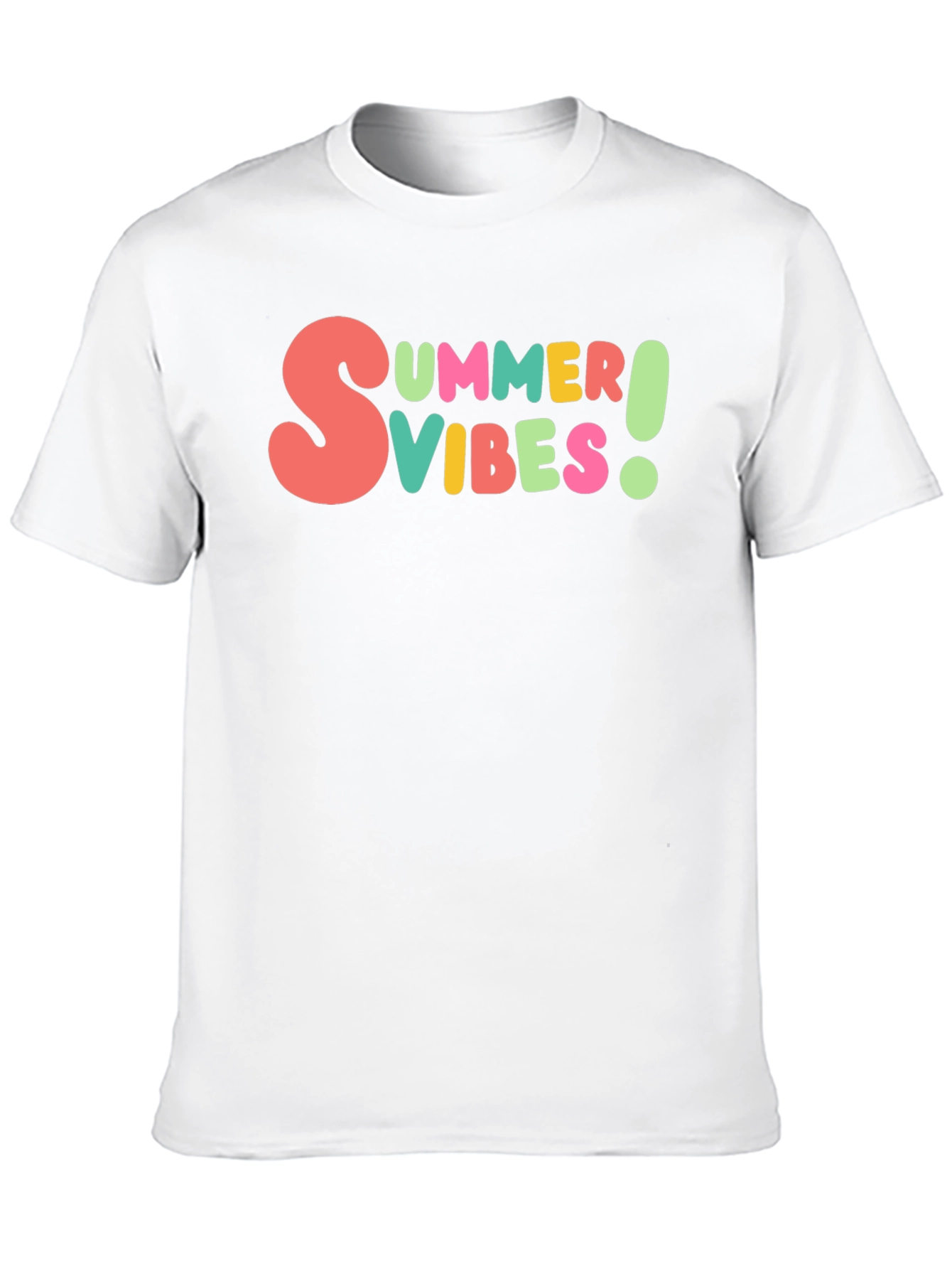 Summer Vibes Graphic Tee - Casual Black T-Shirt