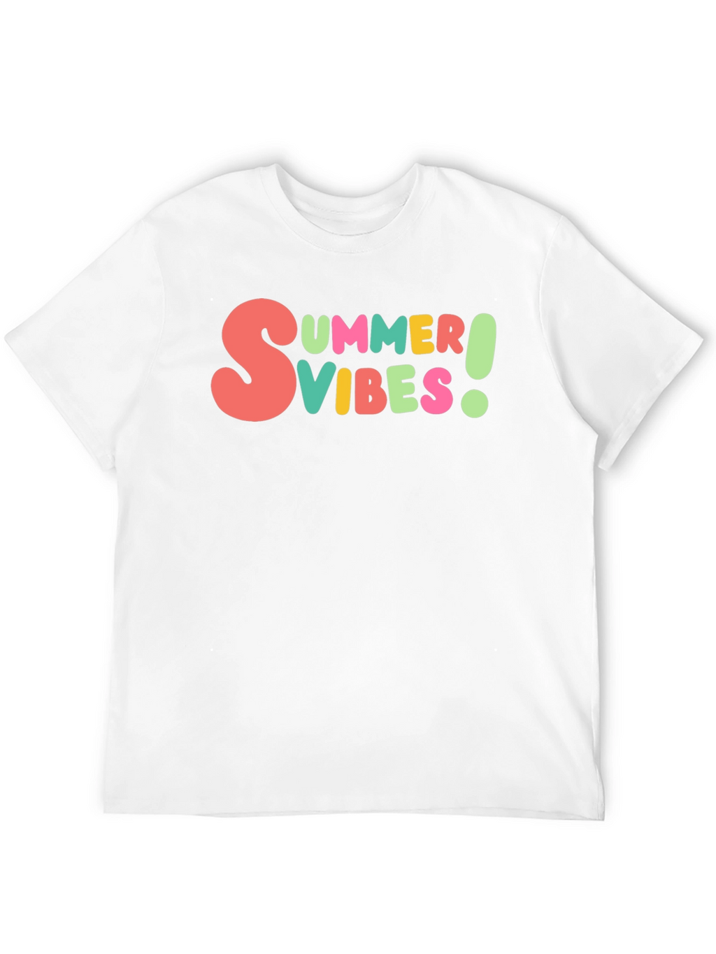 Summer Vibes Graphic Tee - Casual Black T-Shirt