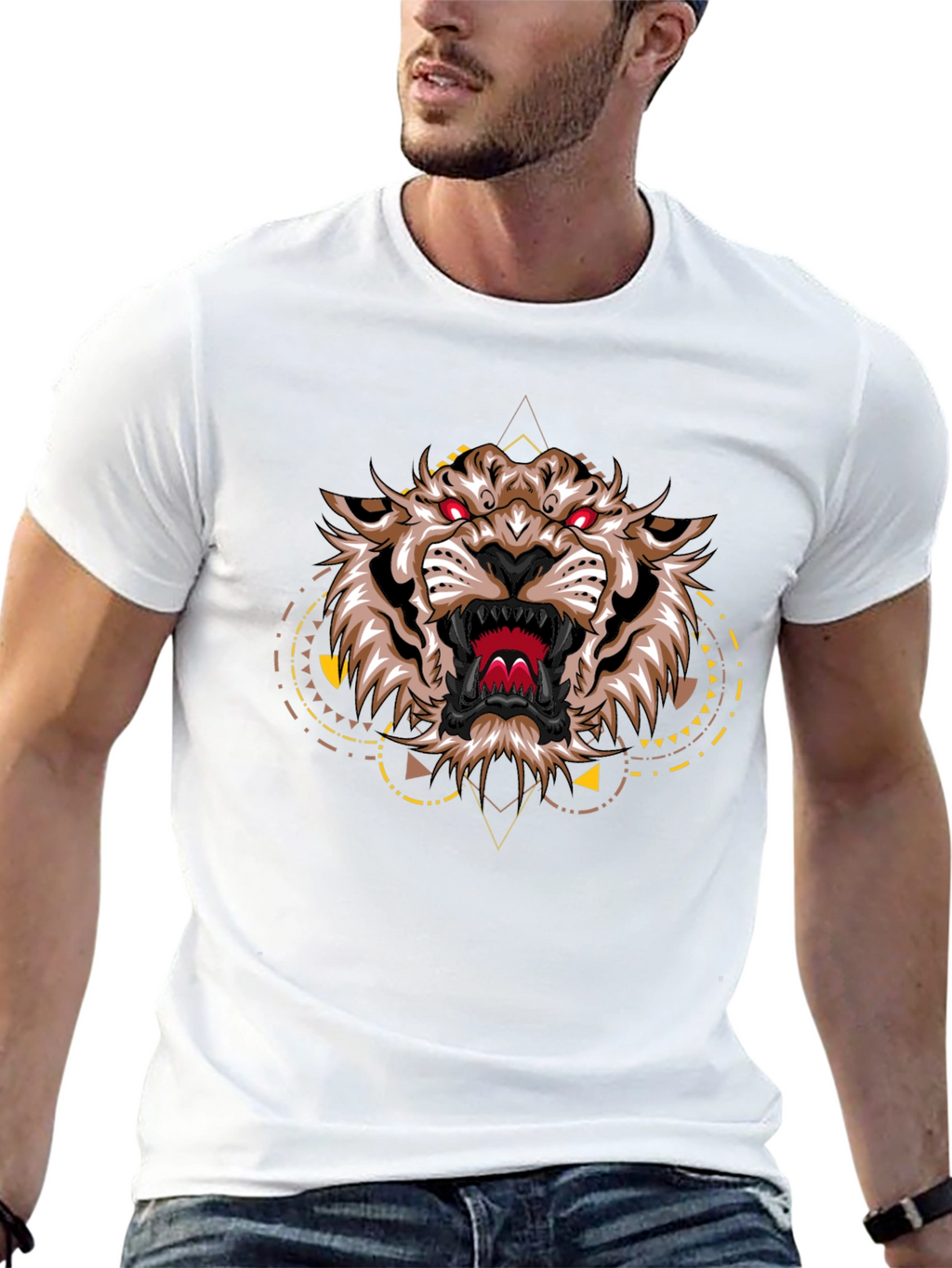 Black Tiger Graphic T-Shirt