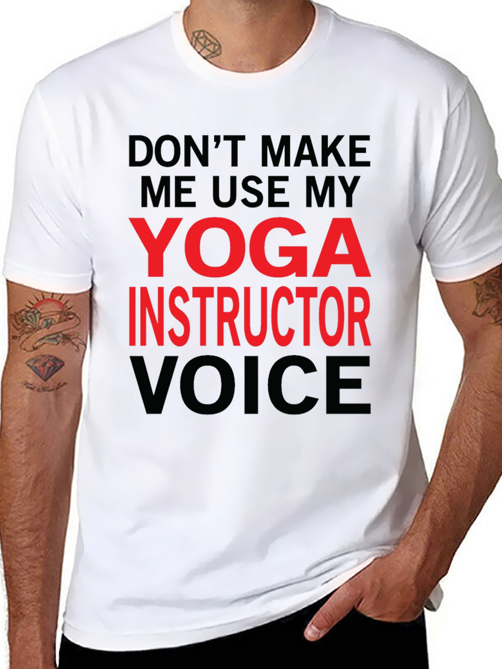 Yoga Instructor Voice T-Shirt - Funny Yoga Gift