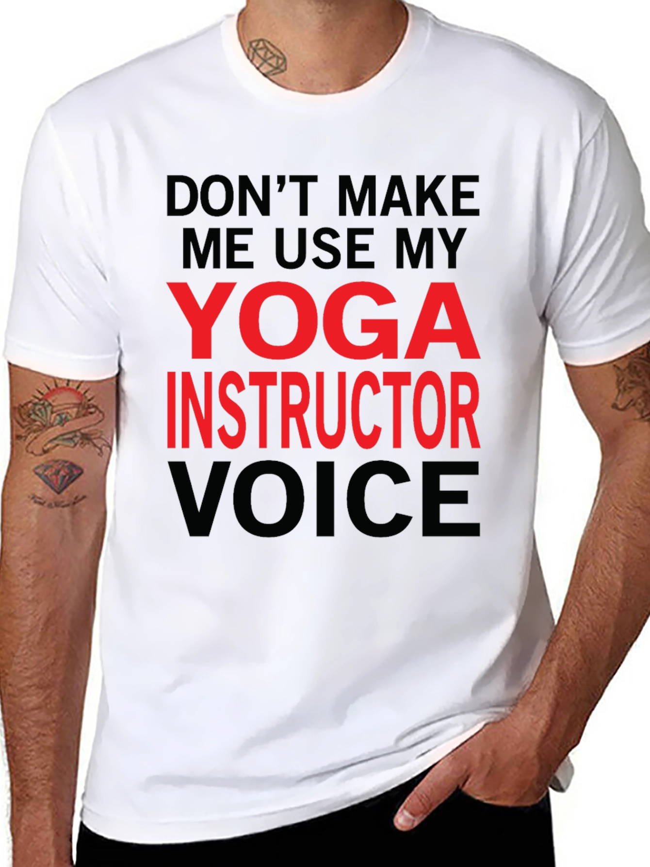 Yoga Instructor Voice T-Shirt - Funny Yoga Gift