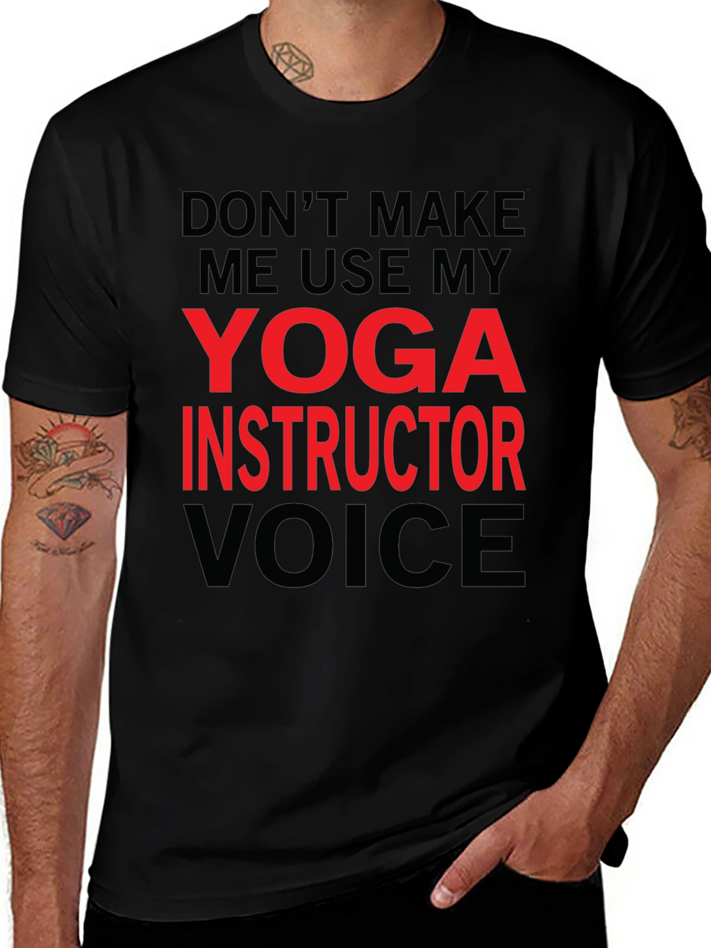 Yoga Instructor Voice T-Shirt - Funny Yoga Gift