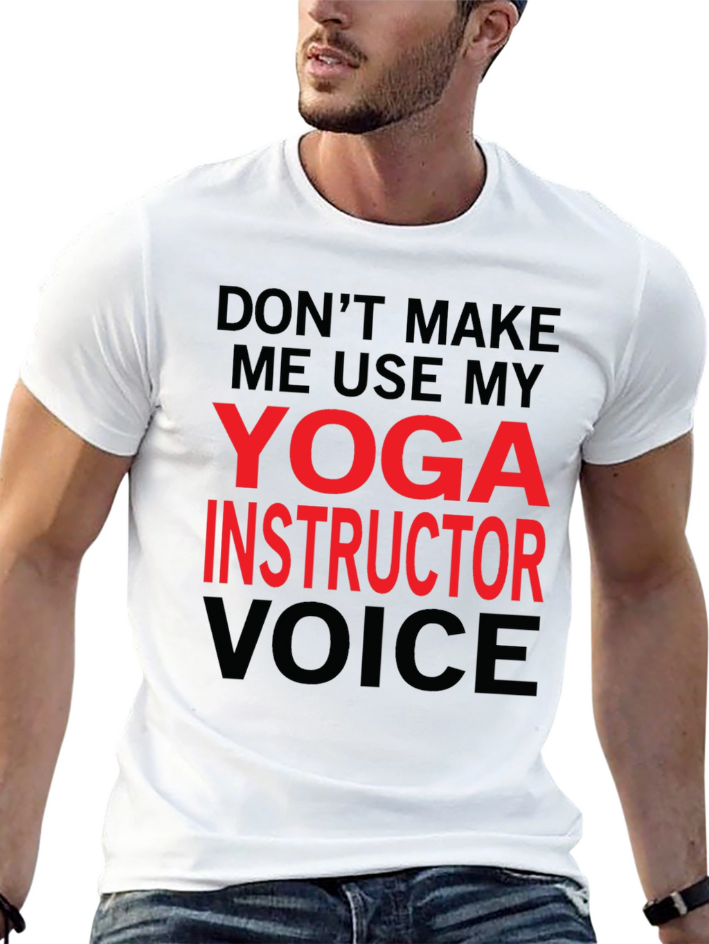 Yoga Instructor Voice T-Shirt - Funny Yoga Gift