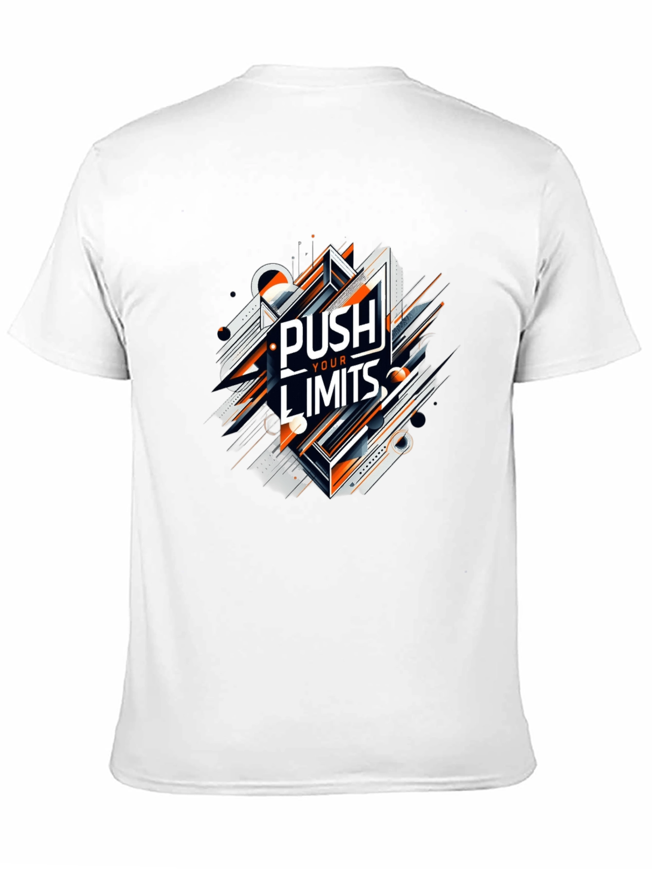 Push Your Limits Graphic Tee - Premium Black T-Shirt