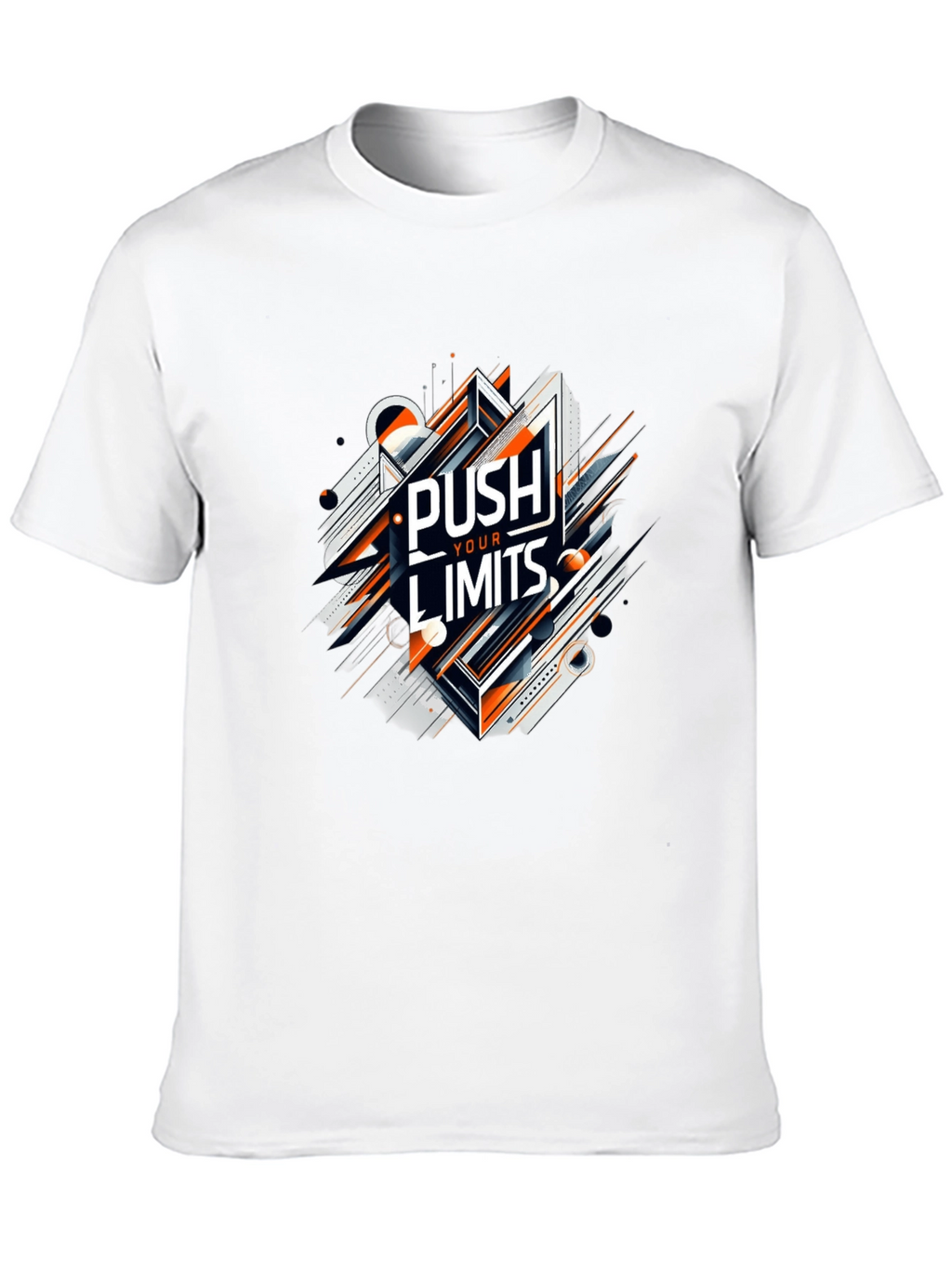 Push Your Limits Graphic Tee - Premium Black T-Shirt