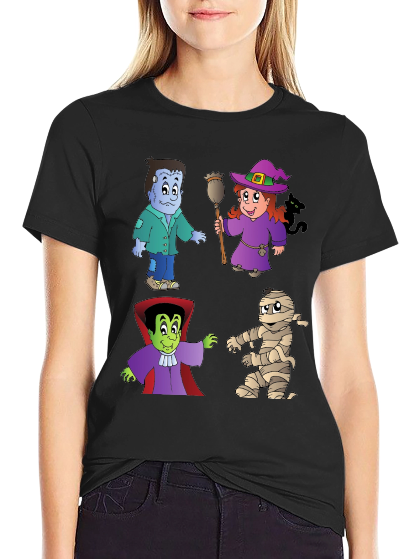 Halloween Cartoon Character T-Shirt