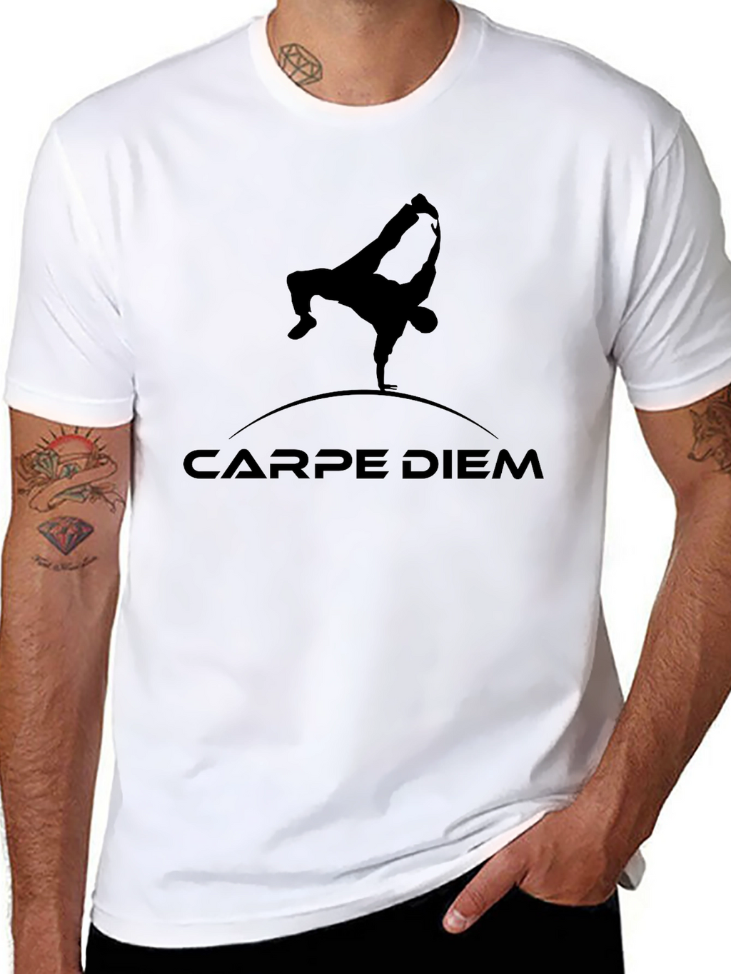 Carpe Diem Black Graphic Tee
