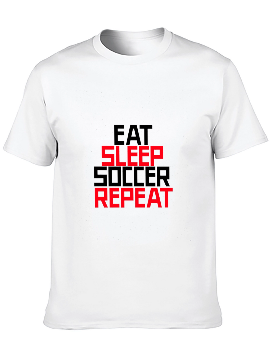 Eat Sleep Soccer Repeat T-Shirt - Black Graphic Tee