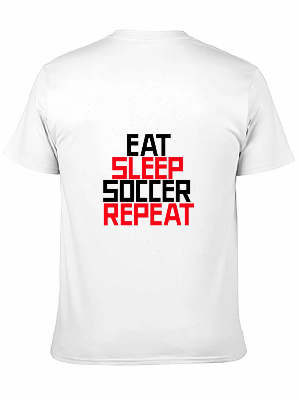 Eat Sleep Soccer Repeat T-Shirt - Black Graphic Tee