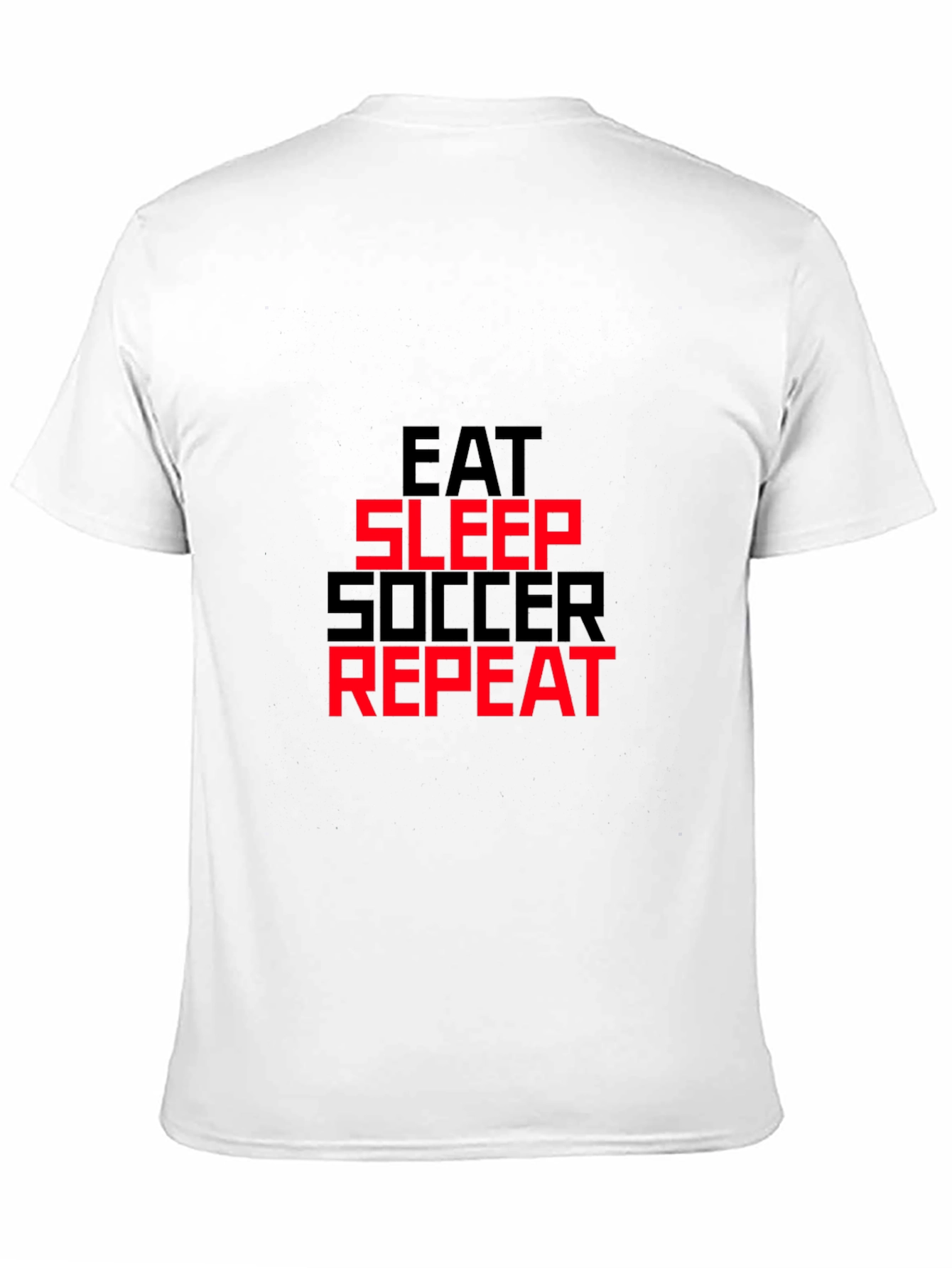 Eat Sleep Soccer Repeat T-Shirt - Black Graphic Tee