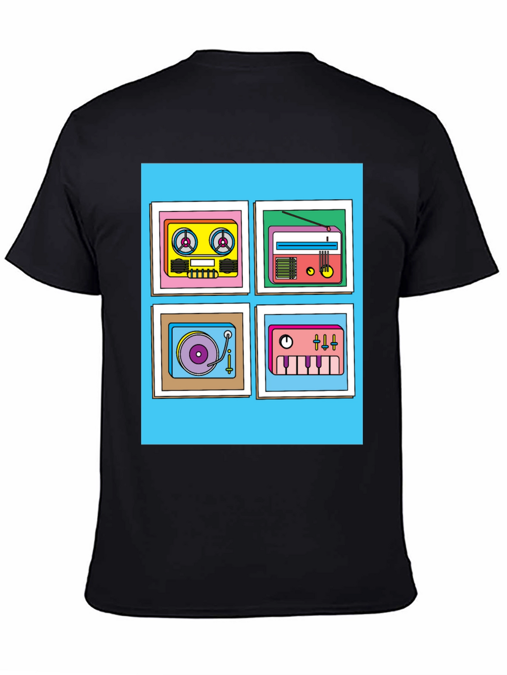 Retro Music Graphic Tee - Classic Style