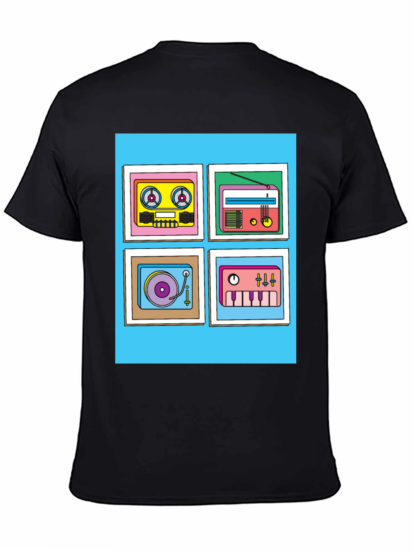 Retro Music Graphic Tee - Classic Style