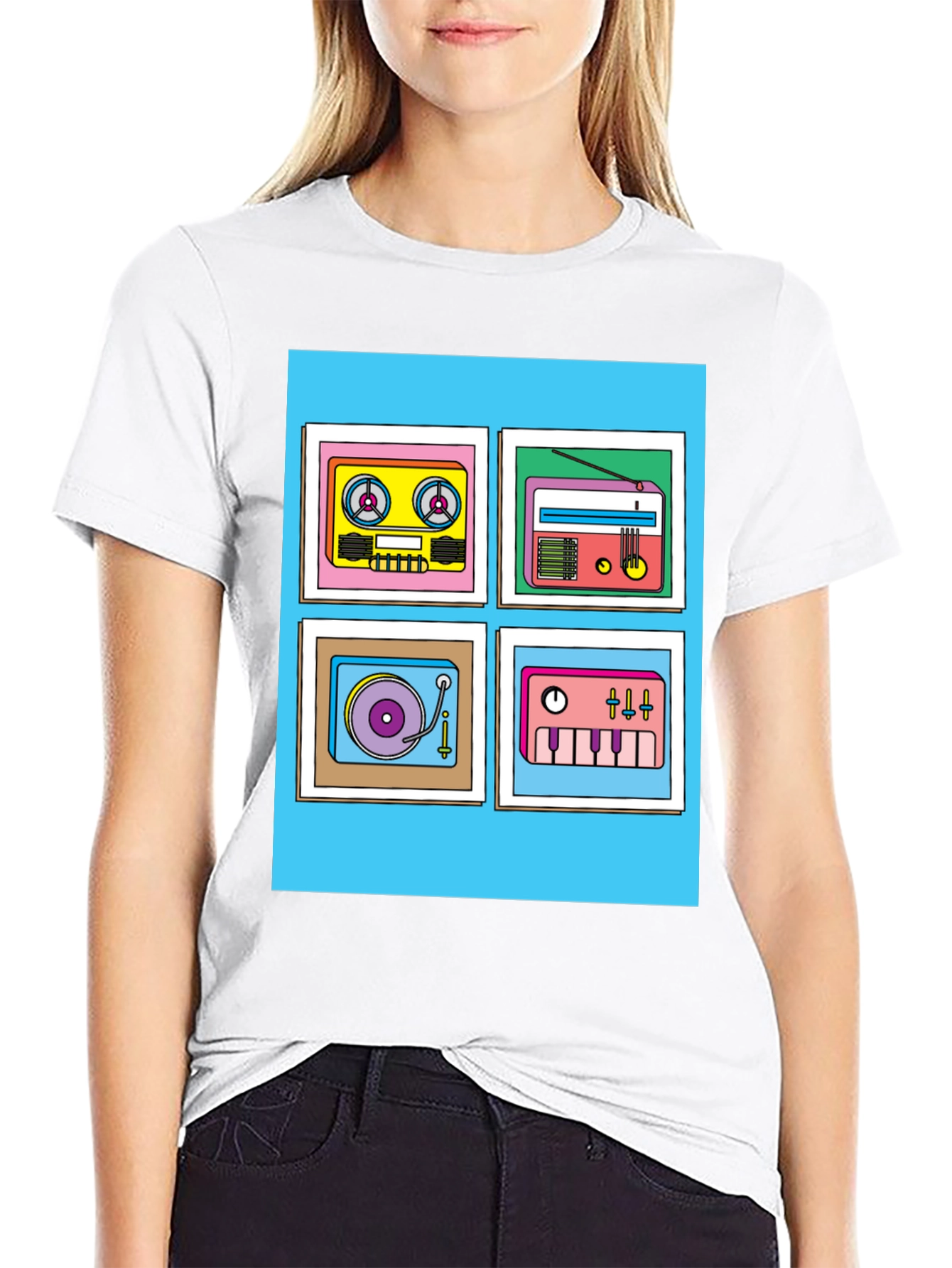 Retro Music Graphic Tee - Classic Style