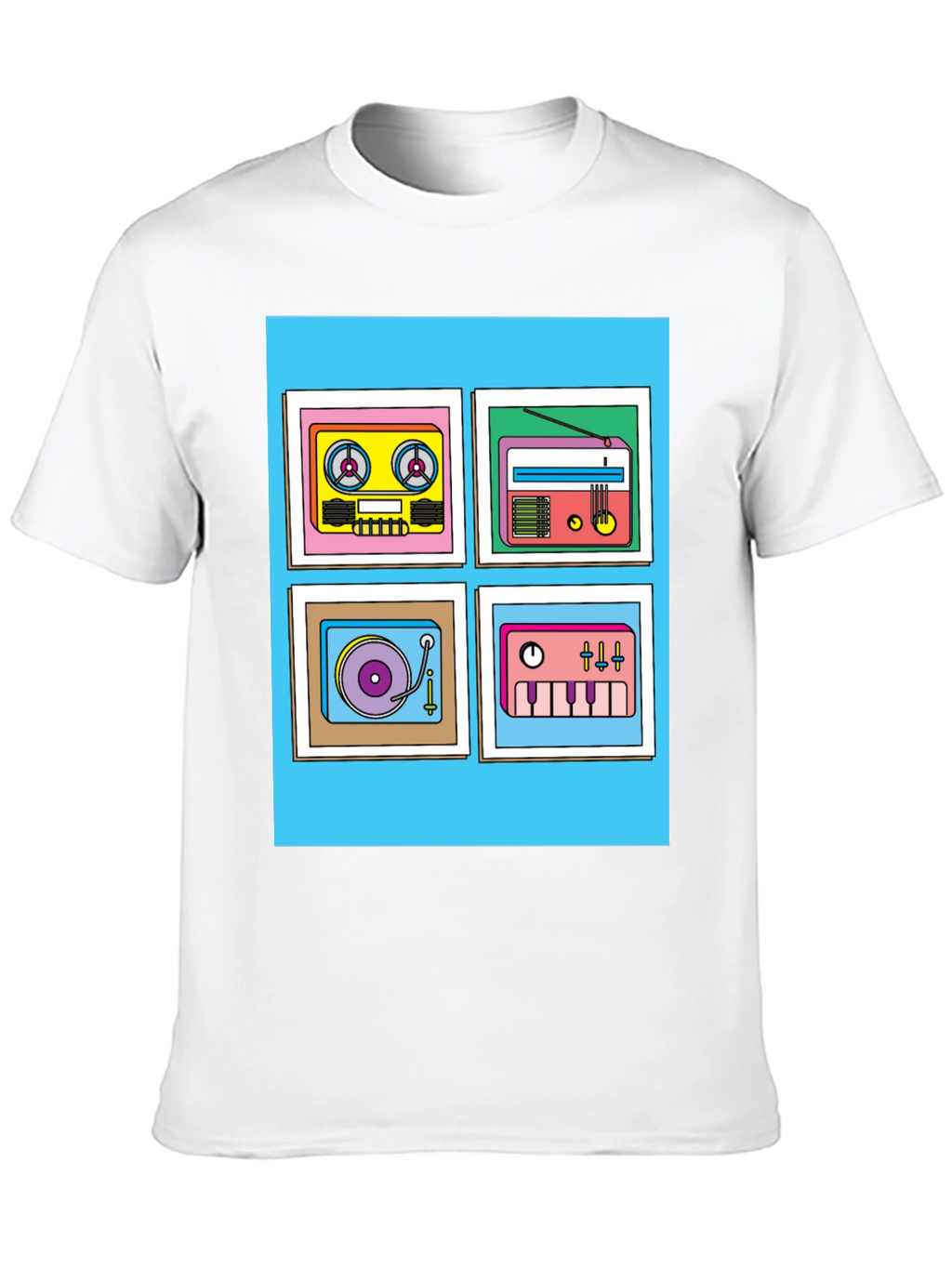 Retro Music Graphic Tee - Classic Style