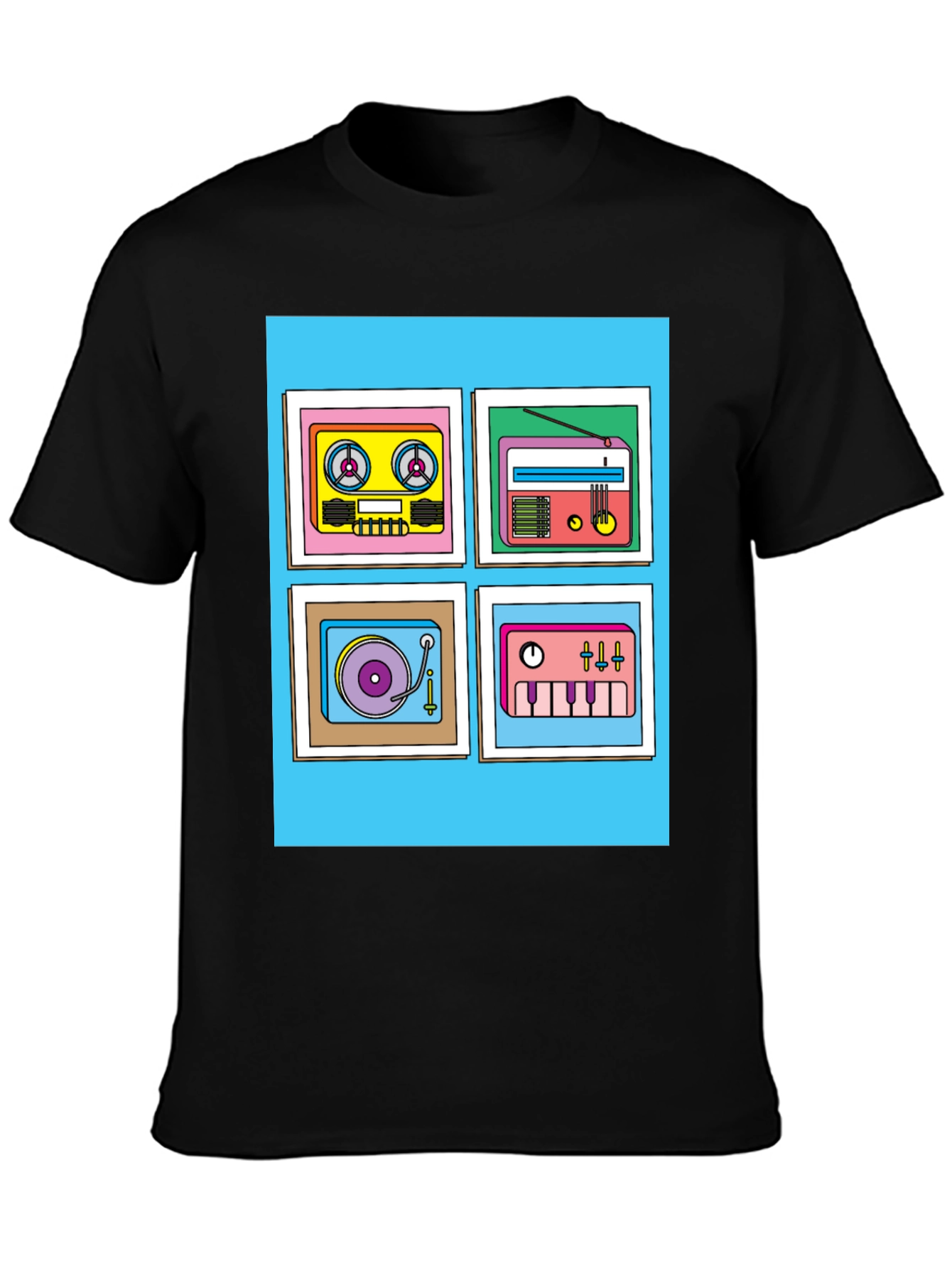 Retro Music Graphic Tee - Classic Style