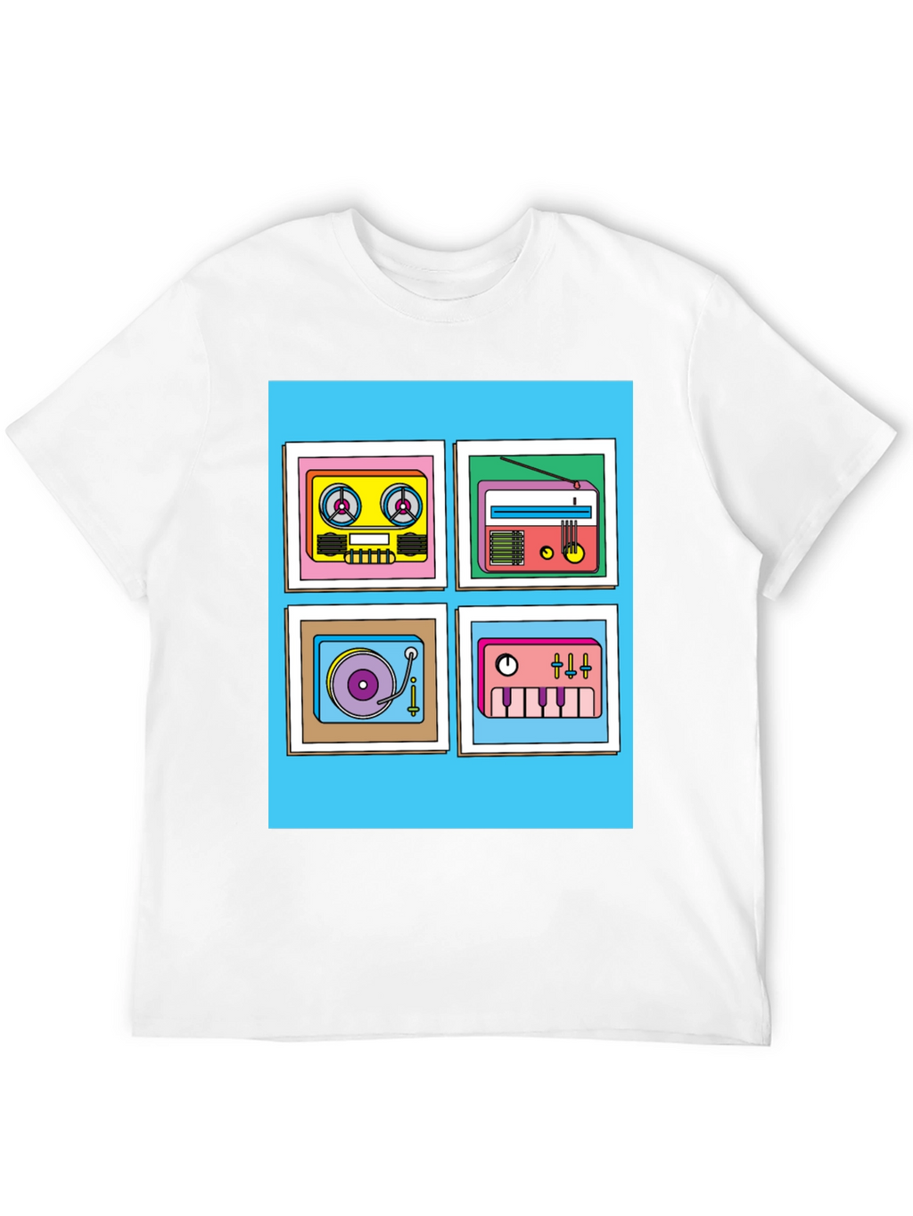 Retro Music Graphic Tee - Classic Style