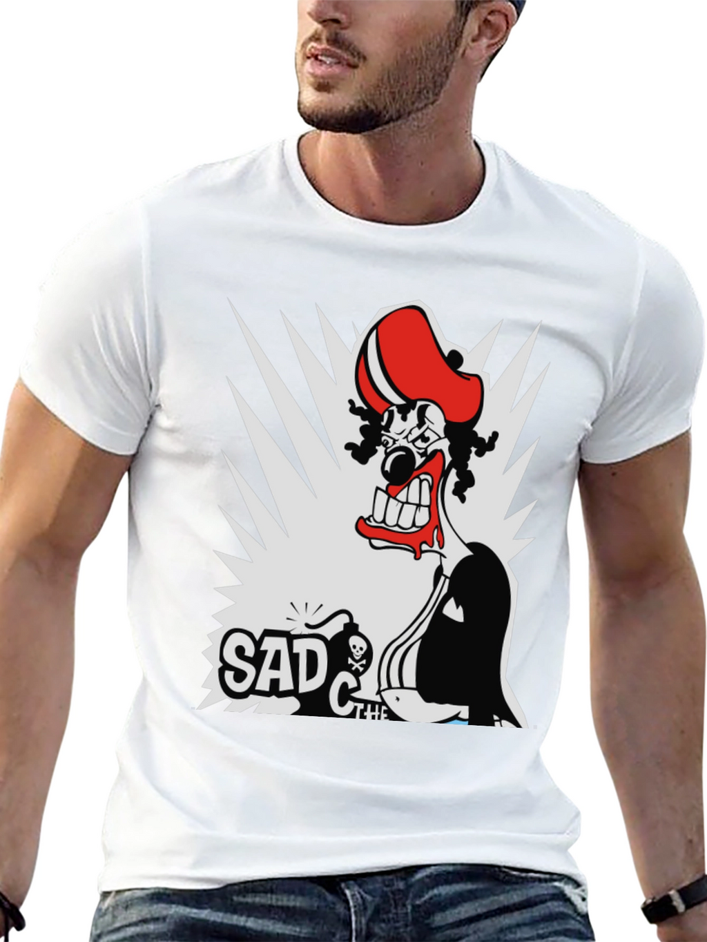 Sad the Clown Graphic T-Shirt