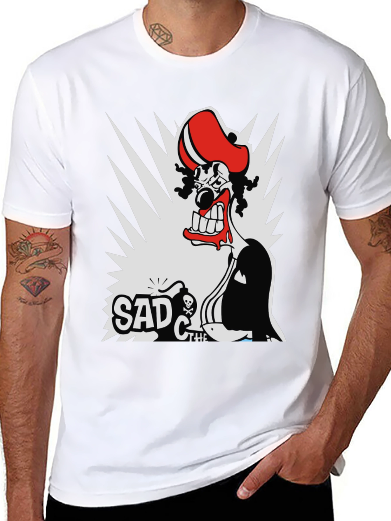 Sad the Clown Graphic T-Shirt