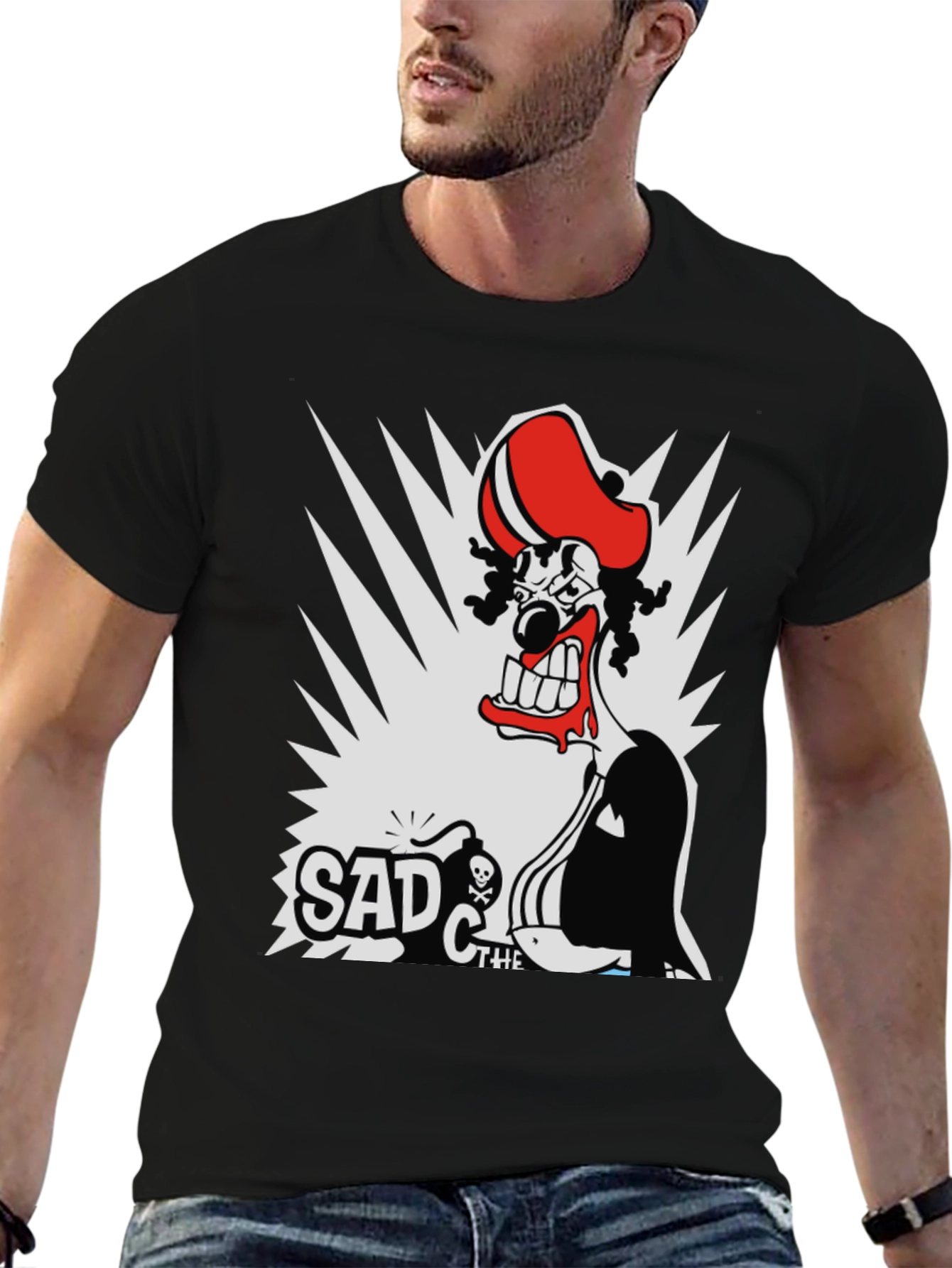 Sad the Clown Graphic T-Shirt