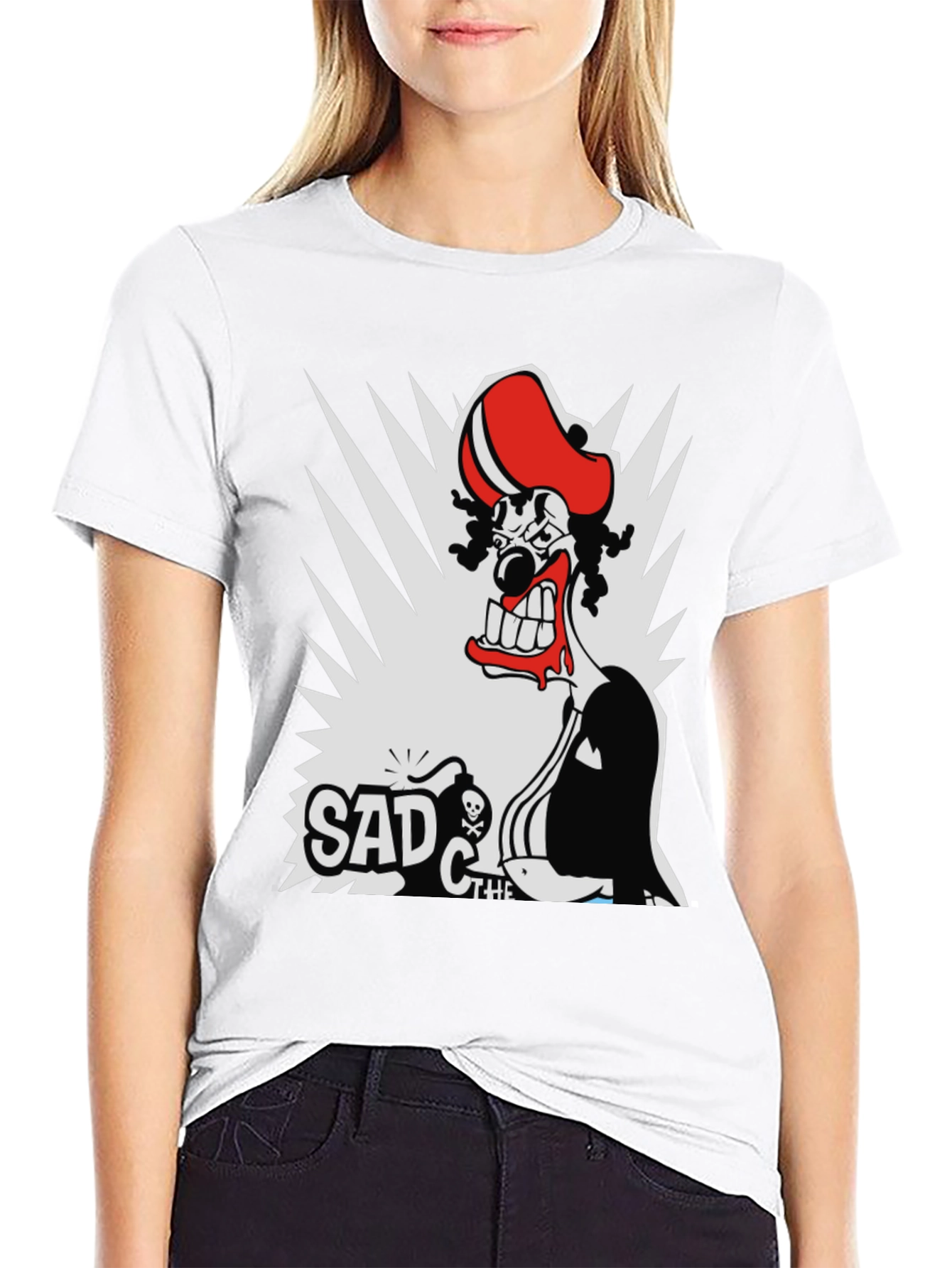 Sad the Clown Graphic T-Shirt