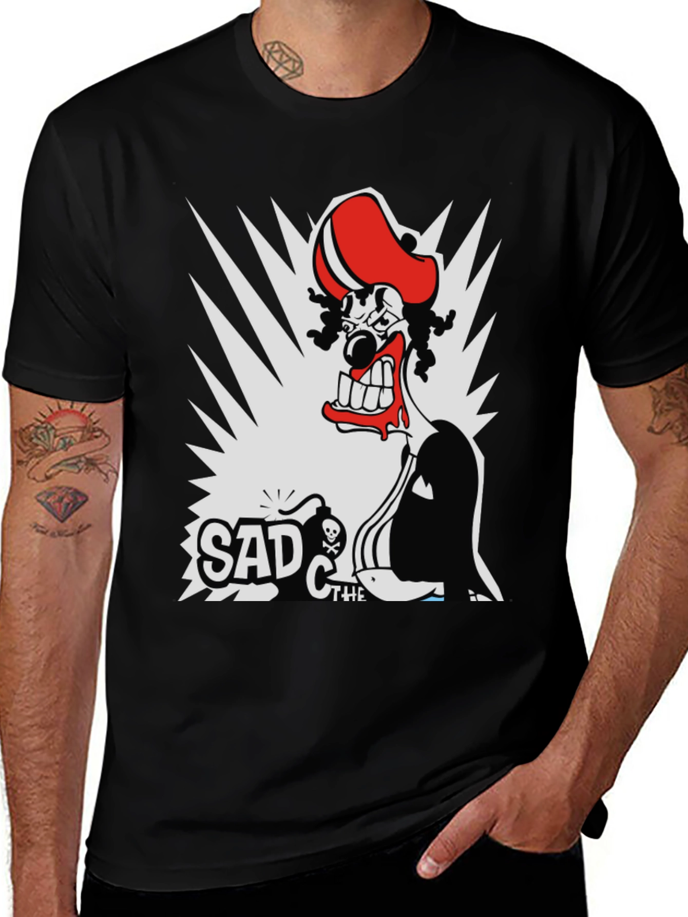 Sad the Clown Graphic T-Shirt
