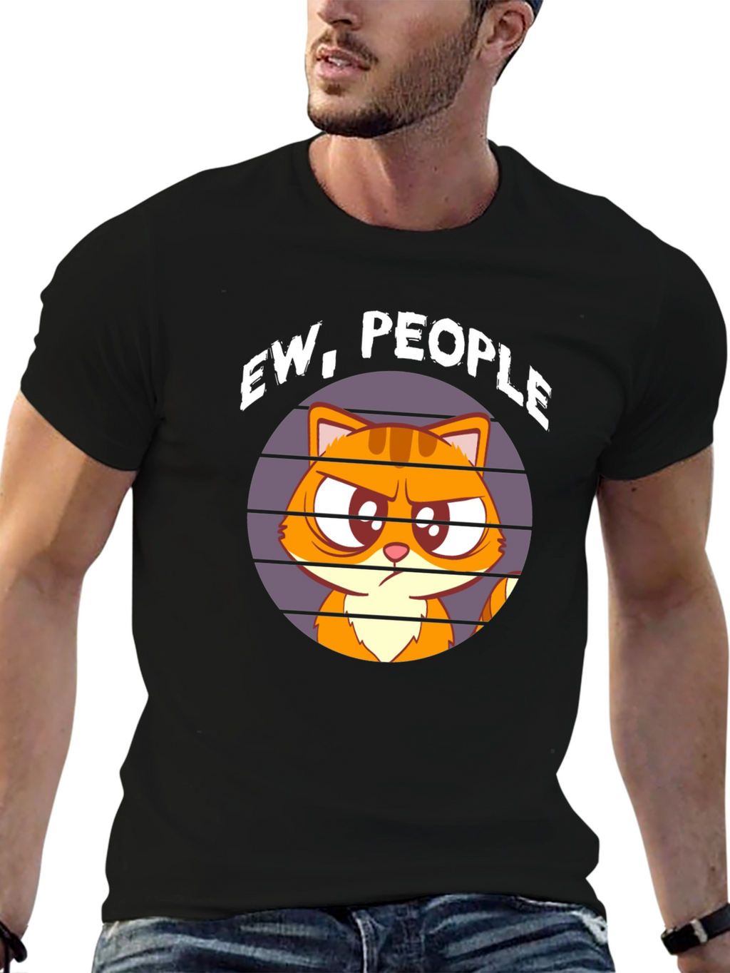 Ew People Cat T-Shirt - Funny Graphic Tee