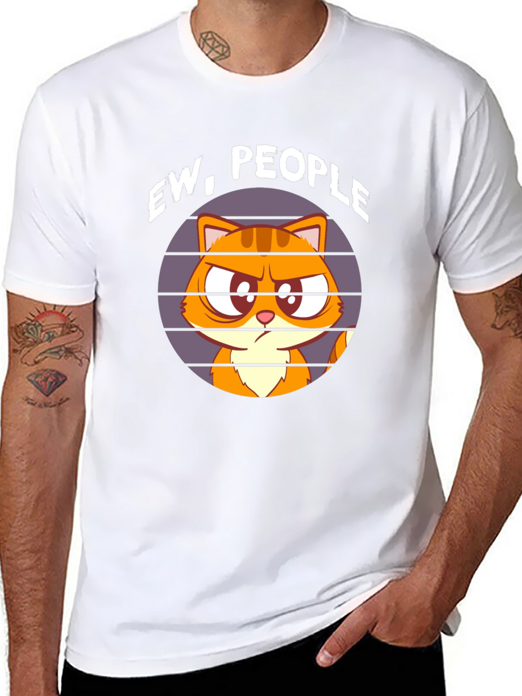 Ew People Cat T-Shirt - Funny Graphic Tee