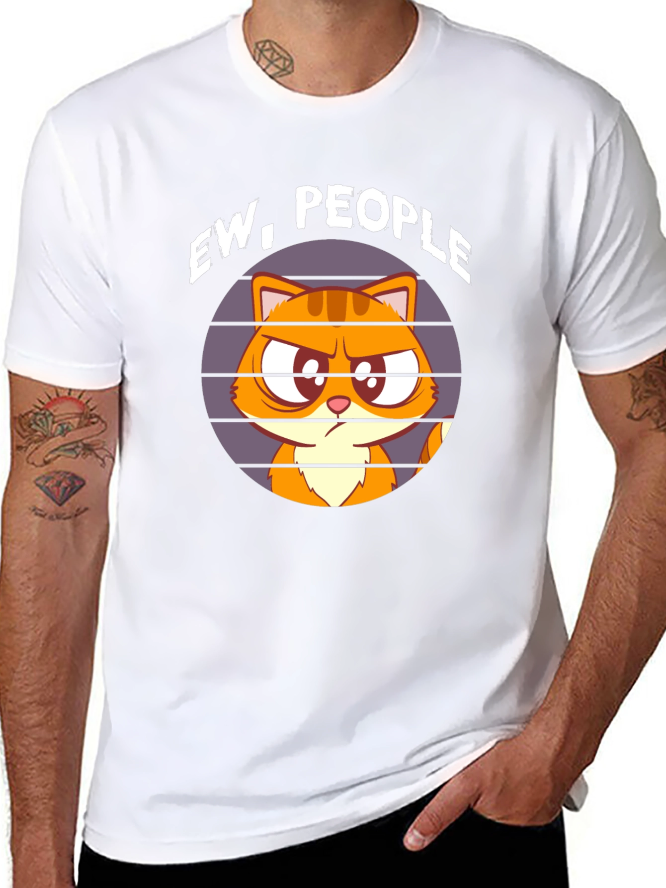 Ew People Cat T-Shirt - Funny Graphic Tee