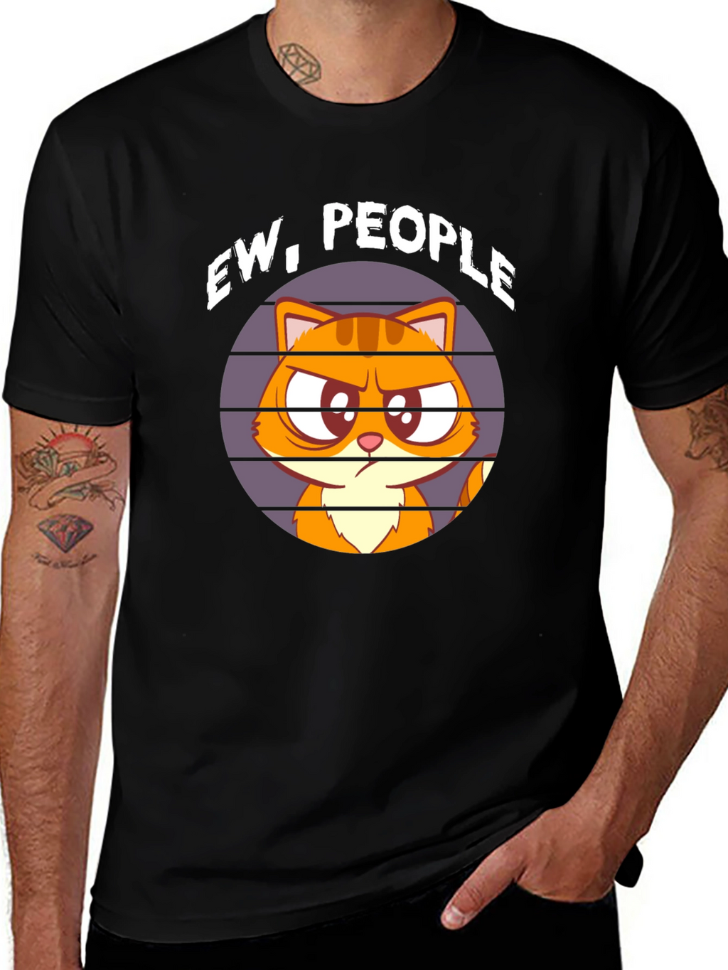 Ew People Cat T-Shirt - Funny Graphic Tee