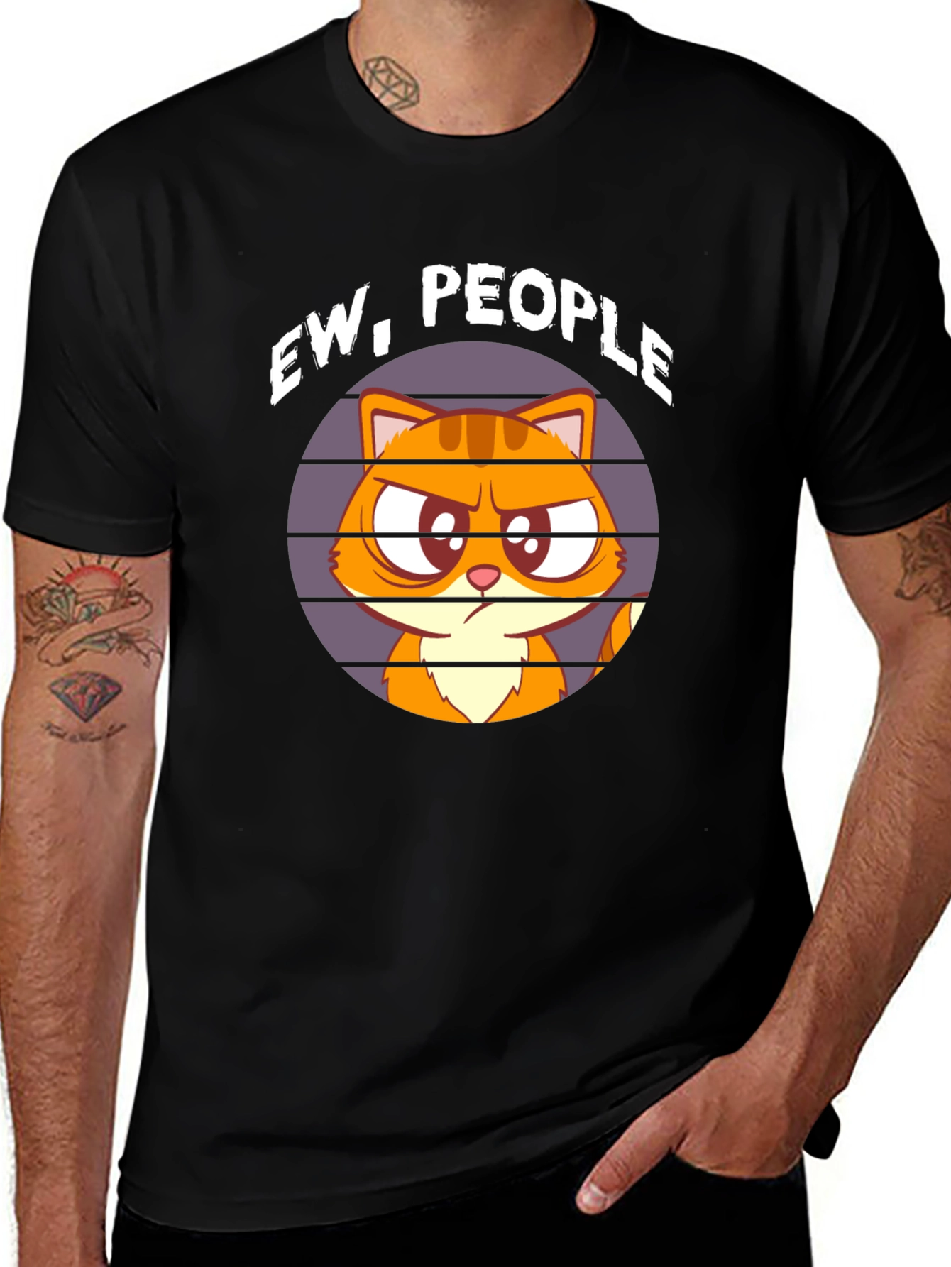Ew People Cat T-Shirt - Funny Graphic Tee