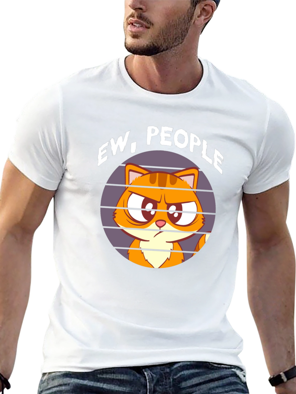 Ew People Cat T-Shirt - Funny Graphic Tee