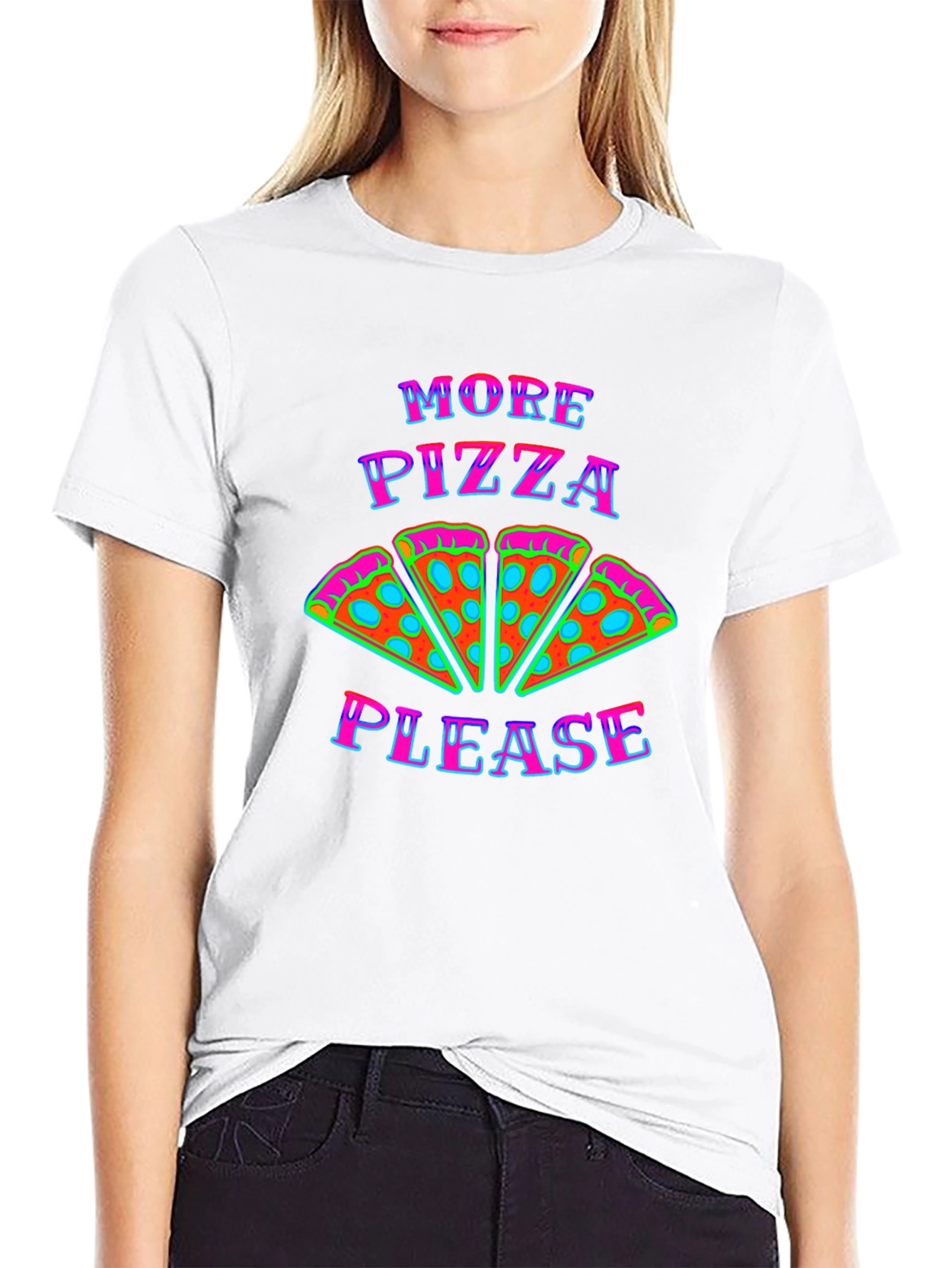 More Pizza Please Graphic T-Shirt