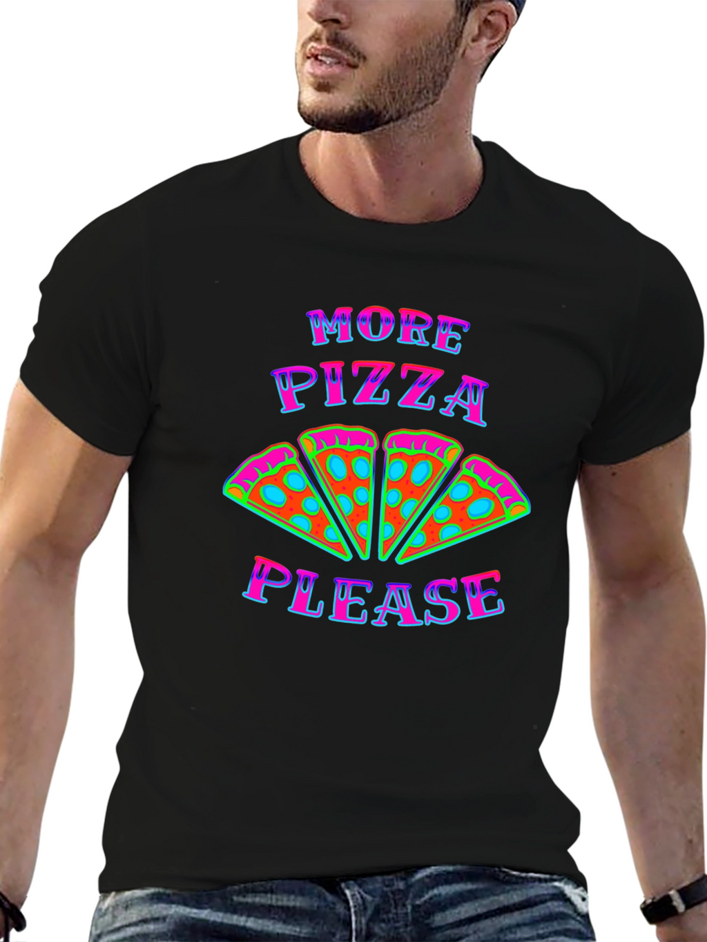 More Pizza Please Graphic T-Shirt