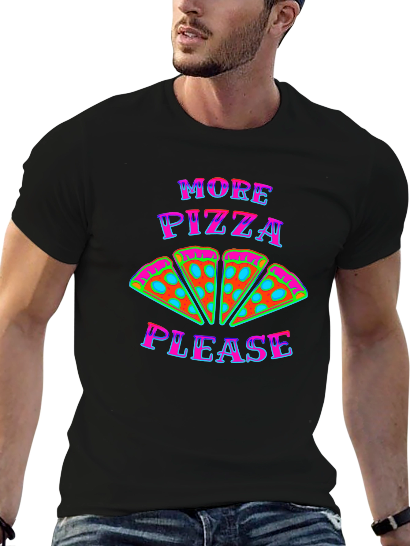 More Pizza Please Graphic T-Shirt