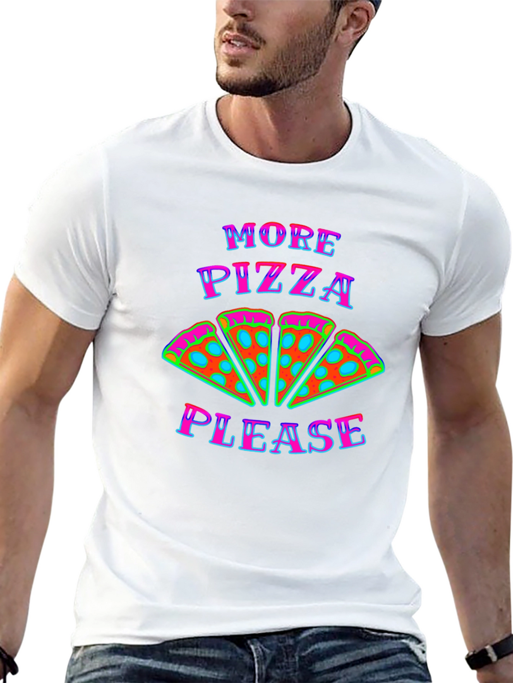 More Pizza Please Graphic T-Shirt