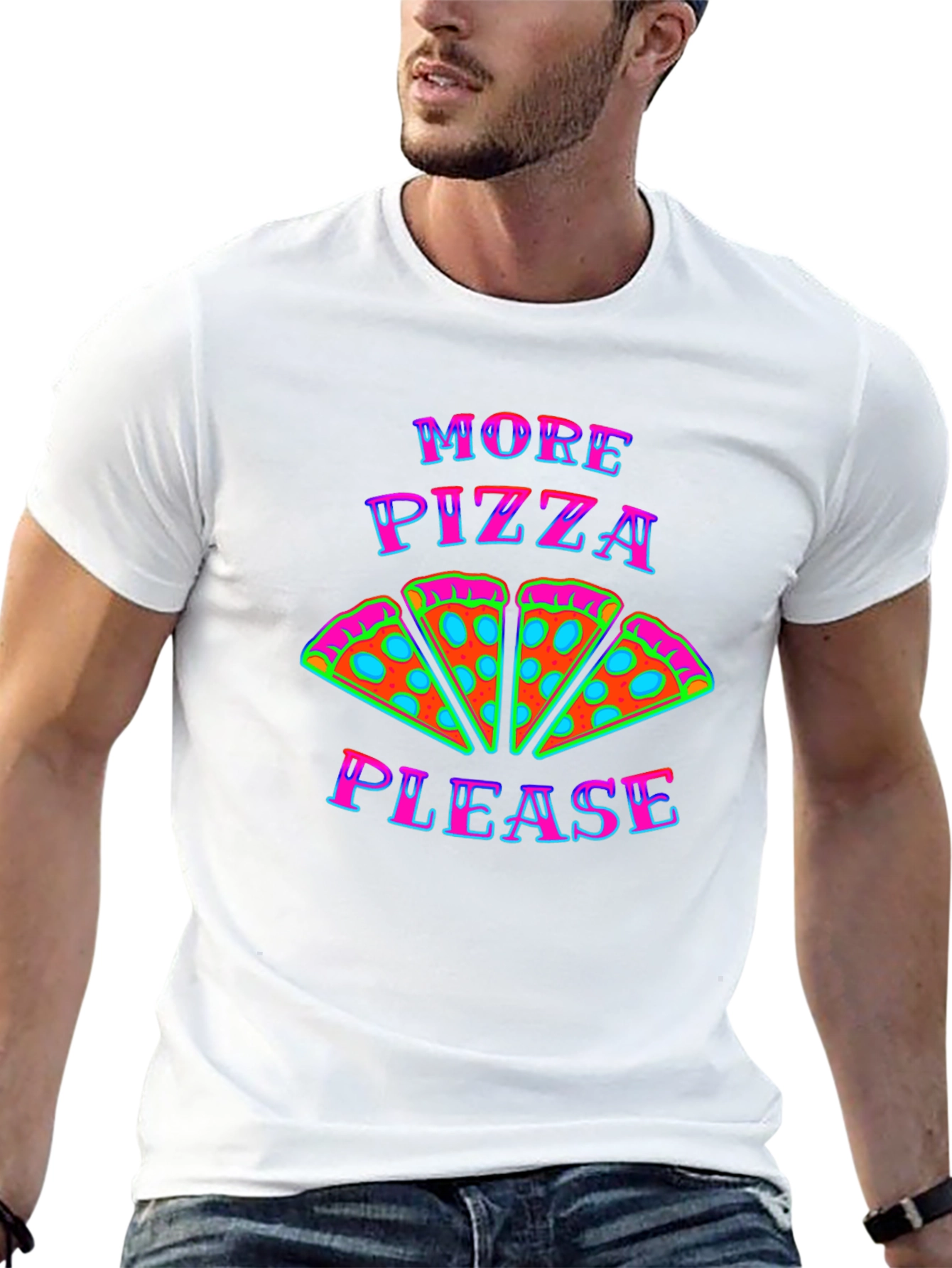 More Pizza Please Graphic T-Shirt