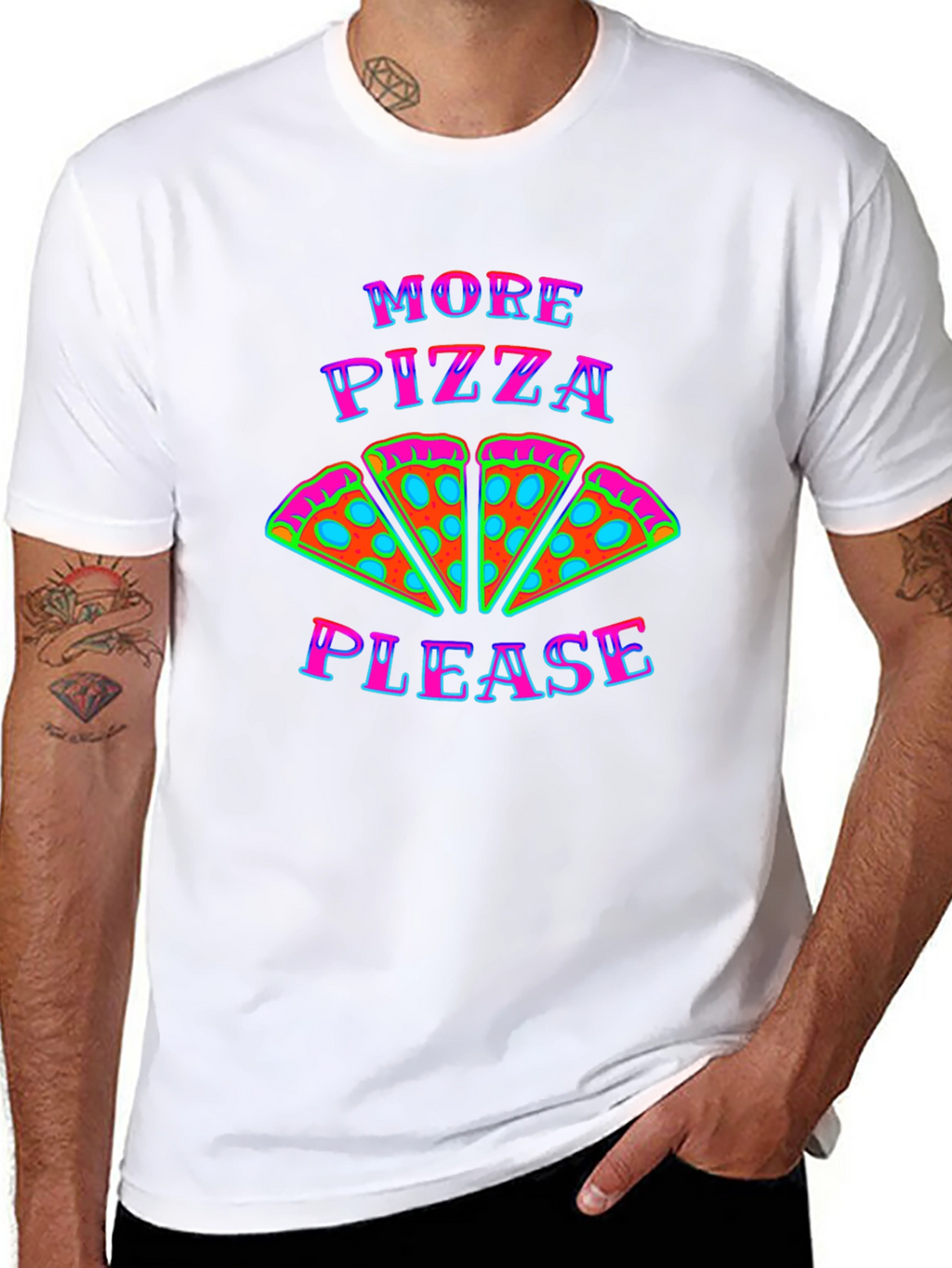 More Pizza Please Graphic T-Shirt