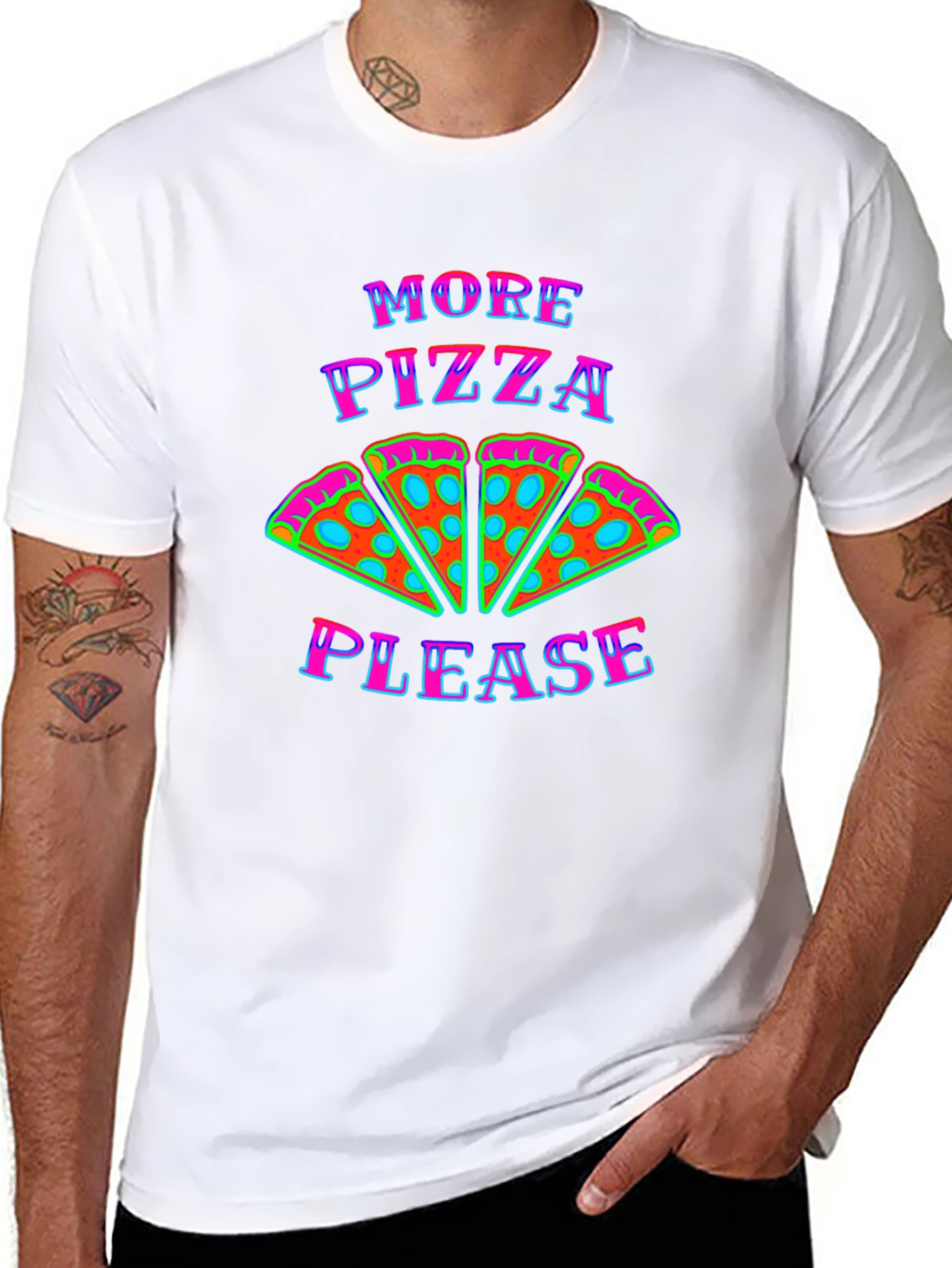 More Pizza Please Graphic T-Shirt