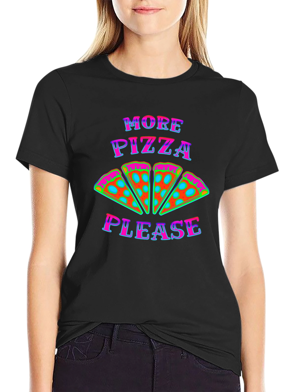 More Pizza Please Graphic T-Shirt