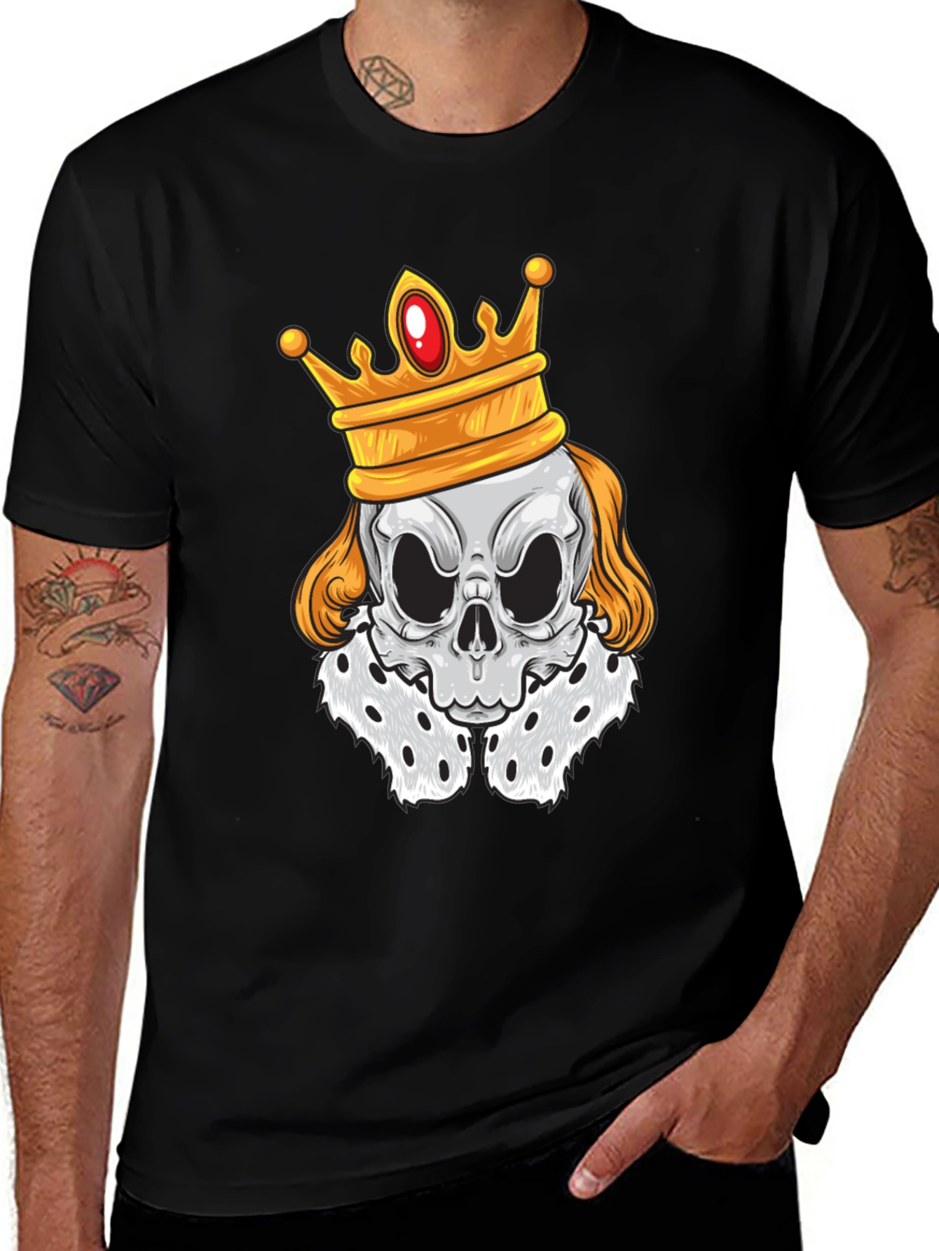 Skull King Graphic T-Shirt - Black Cotton Tee